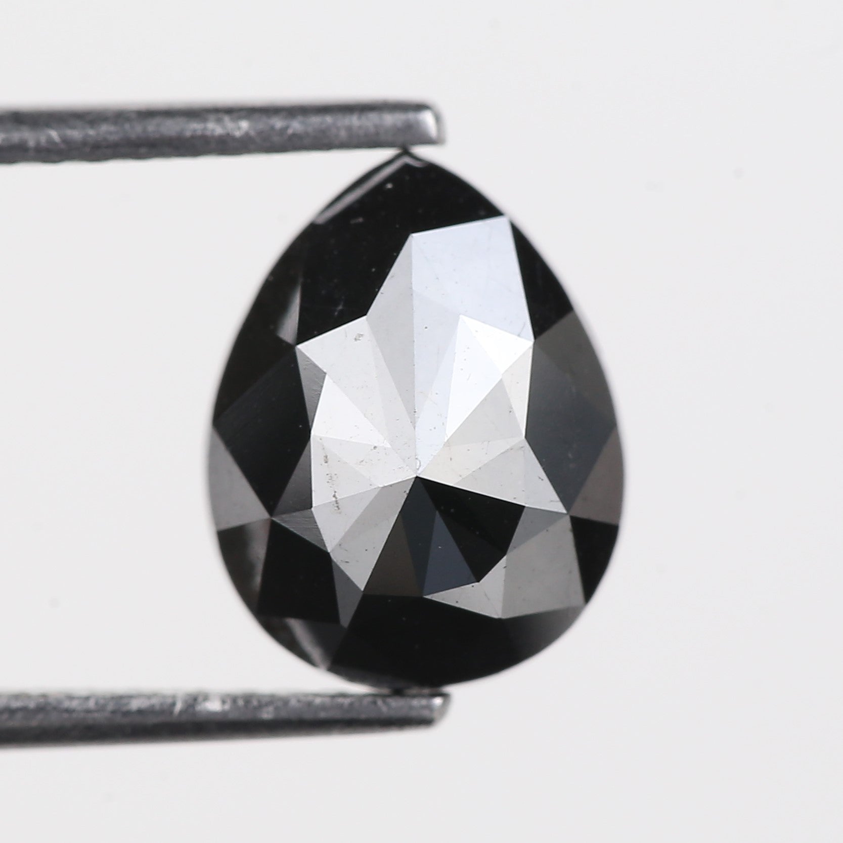 2.35 Carat Natural Fancy Black Pear Diamond 9.7 MM