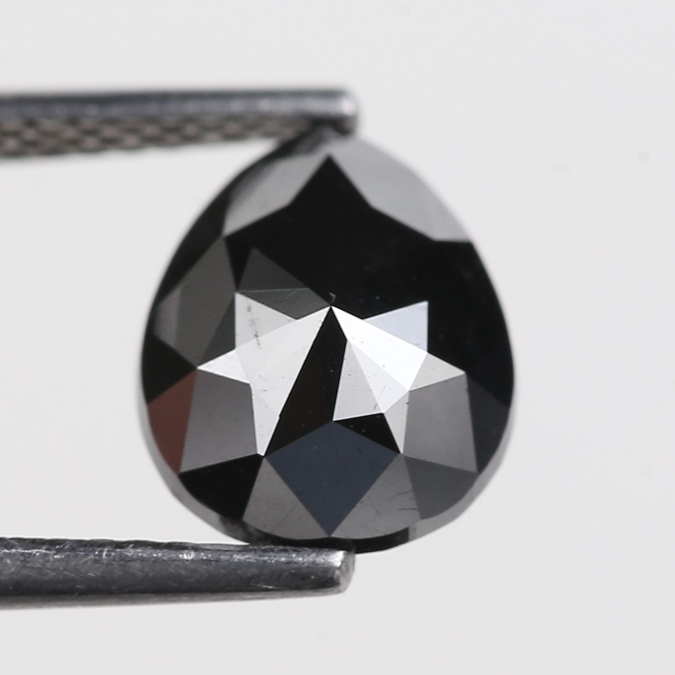 2.35 Carat Natural Fancy Black Pear Diamond 9.7 MM