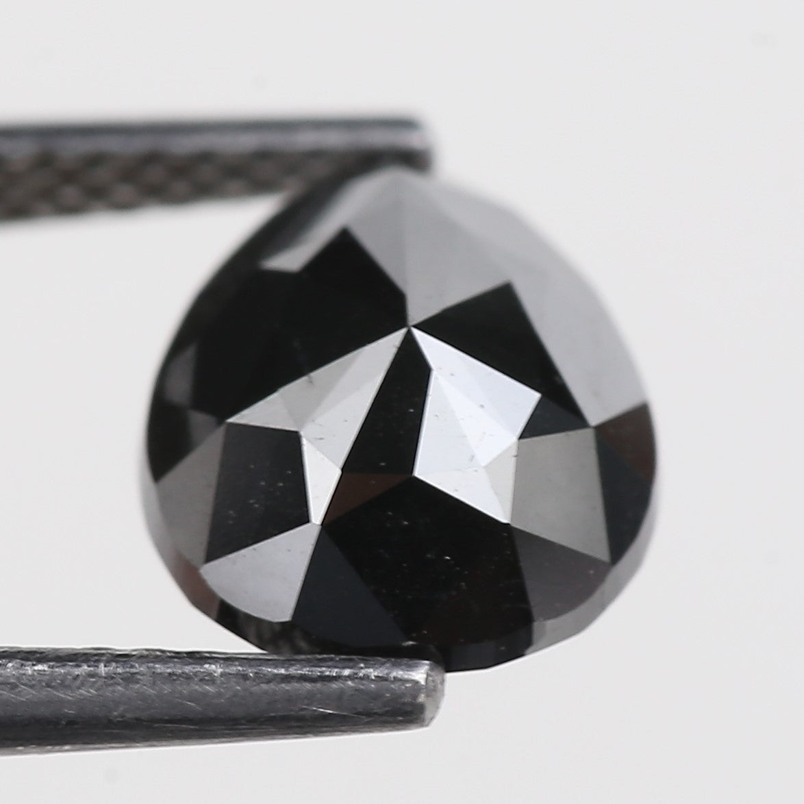 2.35 Carat Natural Fancy Black Pear Diamond 9.7 MM