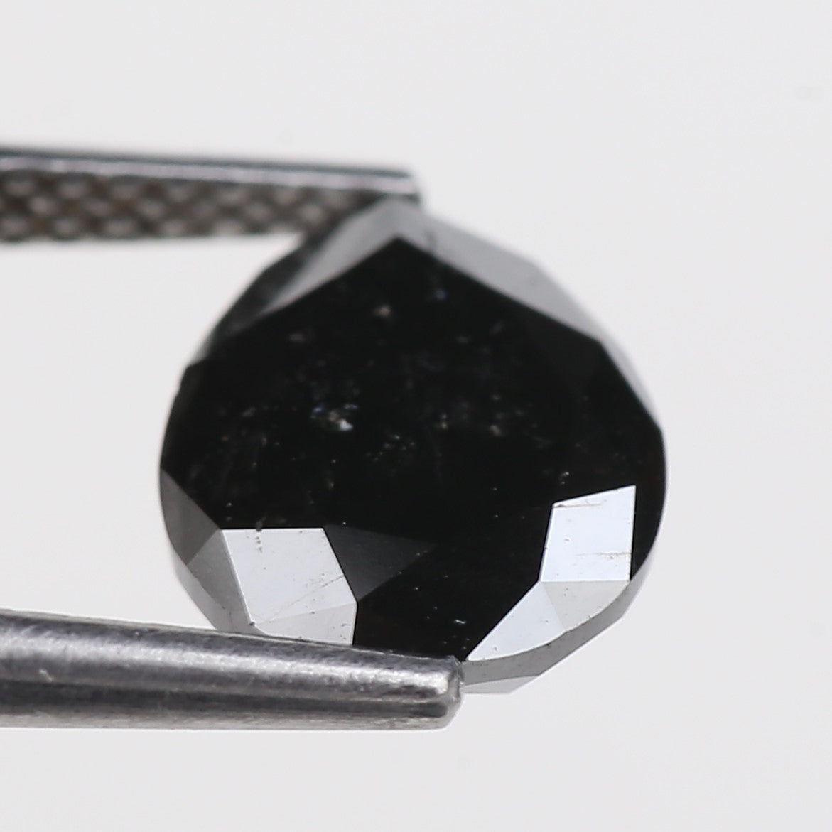 2.35 Carat Natural Fancy Black Pear Diamond 9.7 MM