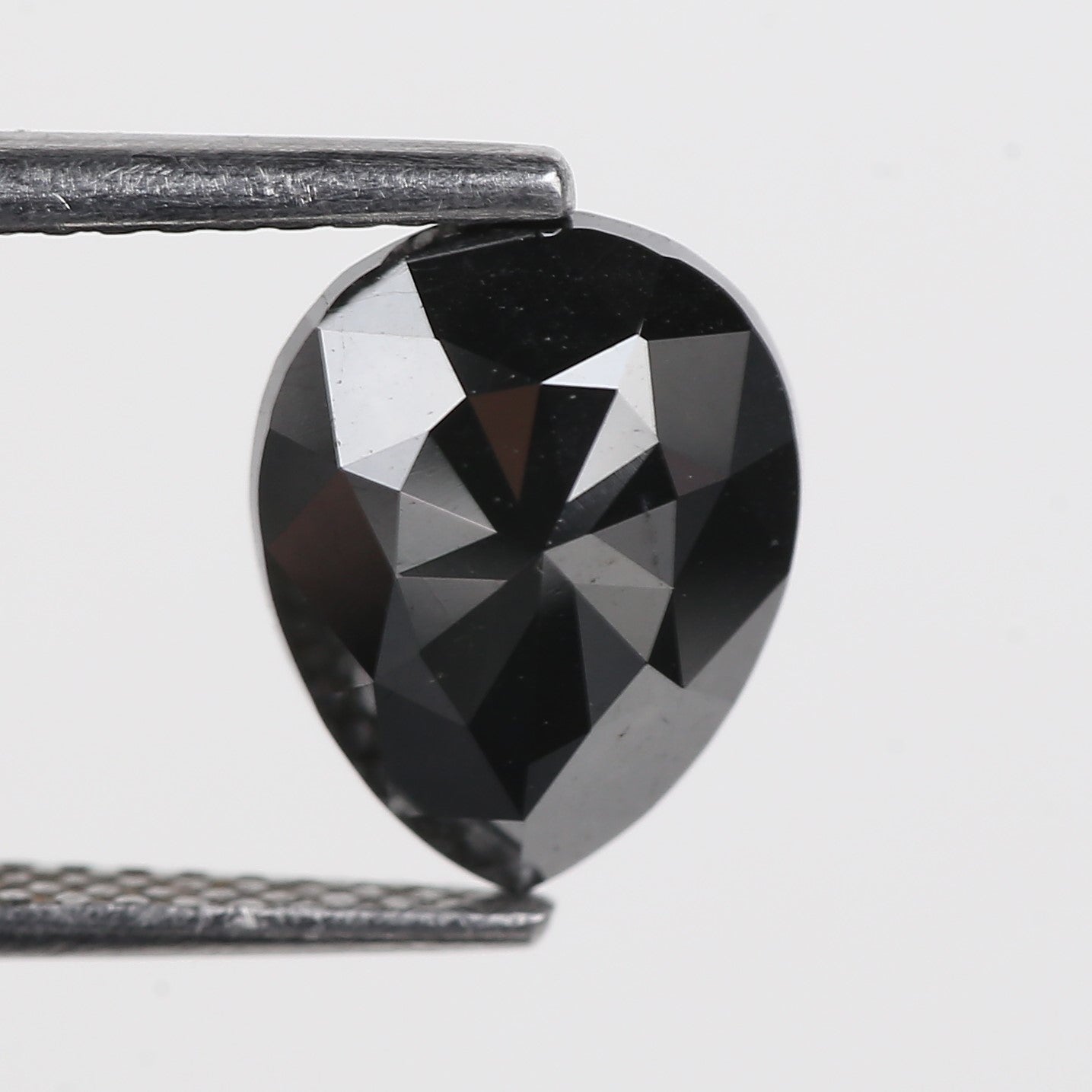 2.35 Carat Natural Fancy Black Pear Diamond 9.7 MM