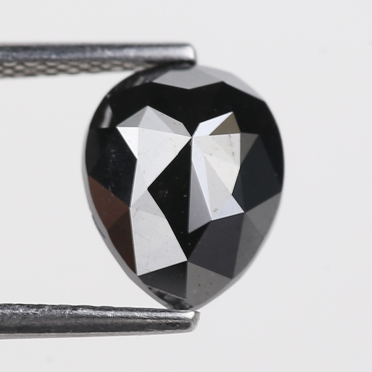 2.35 Carat Natural Fancy Black Pear Diamond 9.7 MM