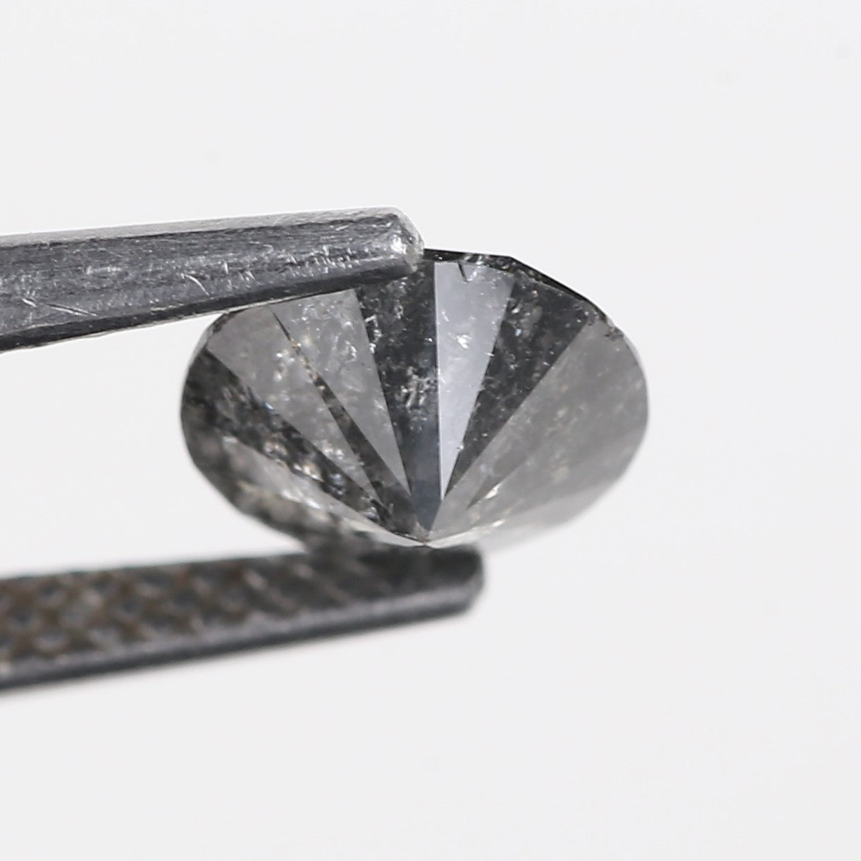 1.12 Carat Natural Salt and Pepper Round Galaxy Diamond 7 MM