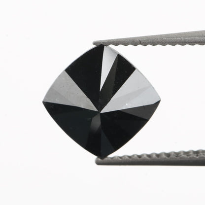 fancy black cushion diamond