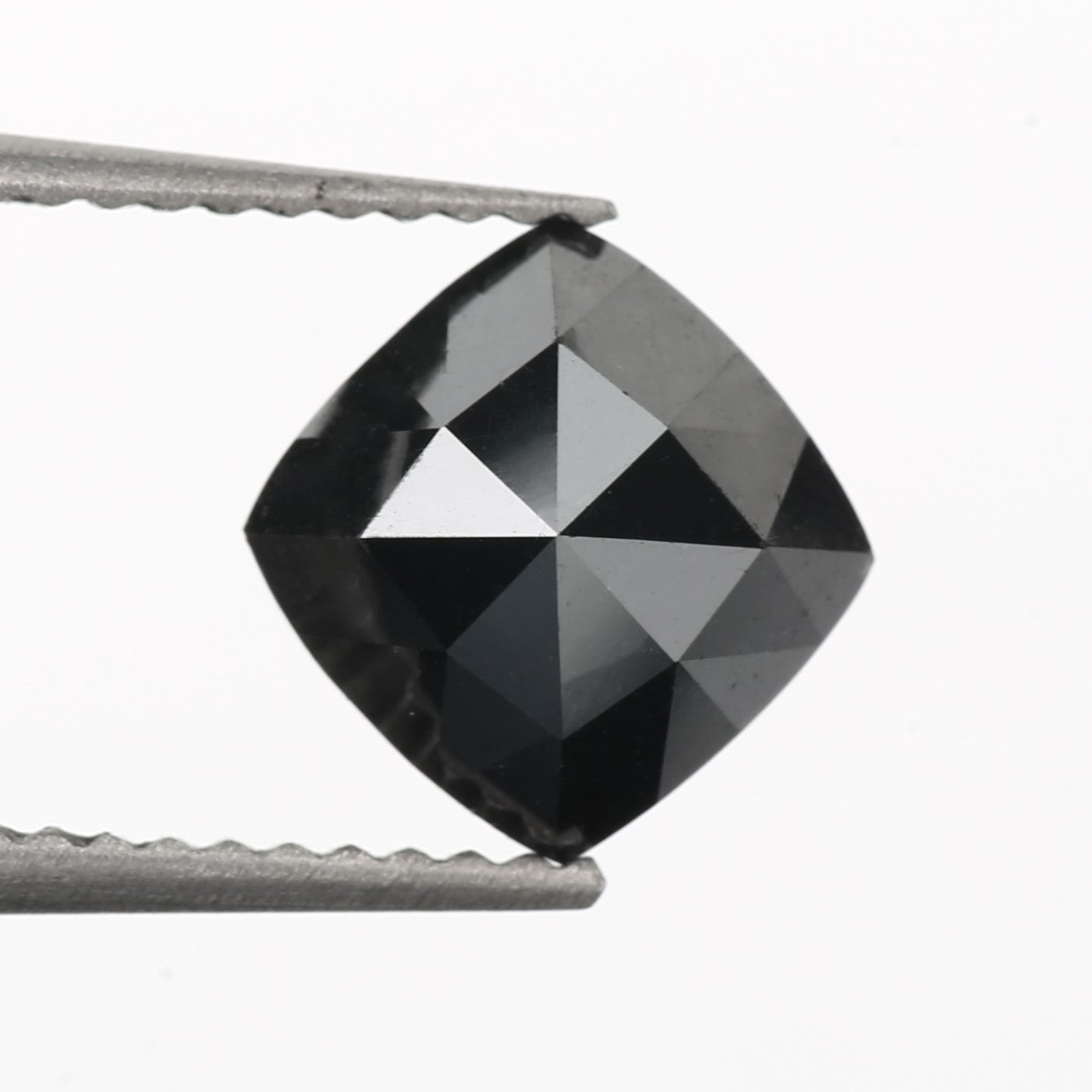 cushion rose cut diamond black 1.0 carat