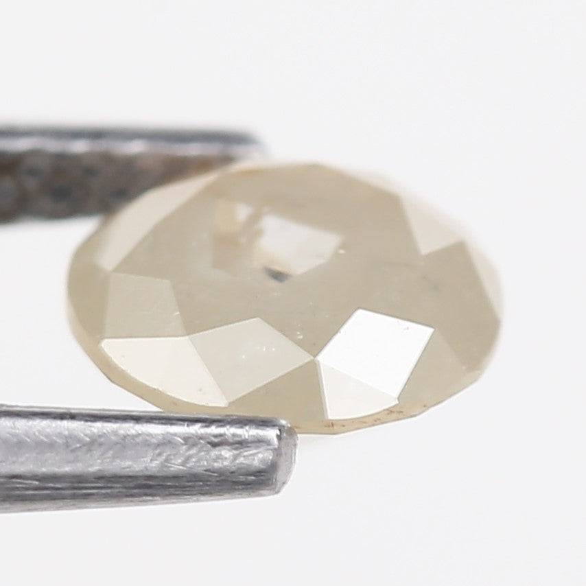 0.93 Carat Natural Round Cut Salt and Pepper Diamond 6.07 MM