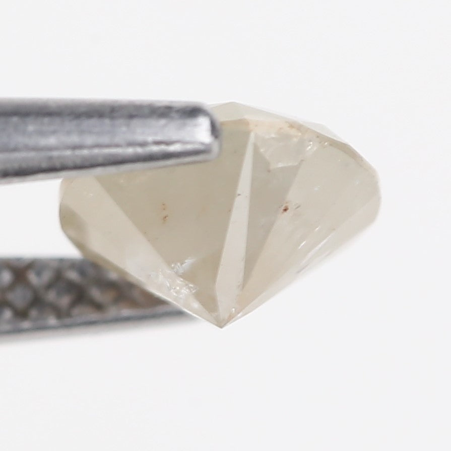 0.93 Carat Natural Round Cut Salt and Pepper Diamond 6.07 MM