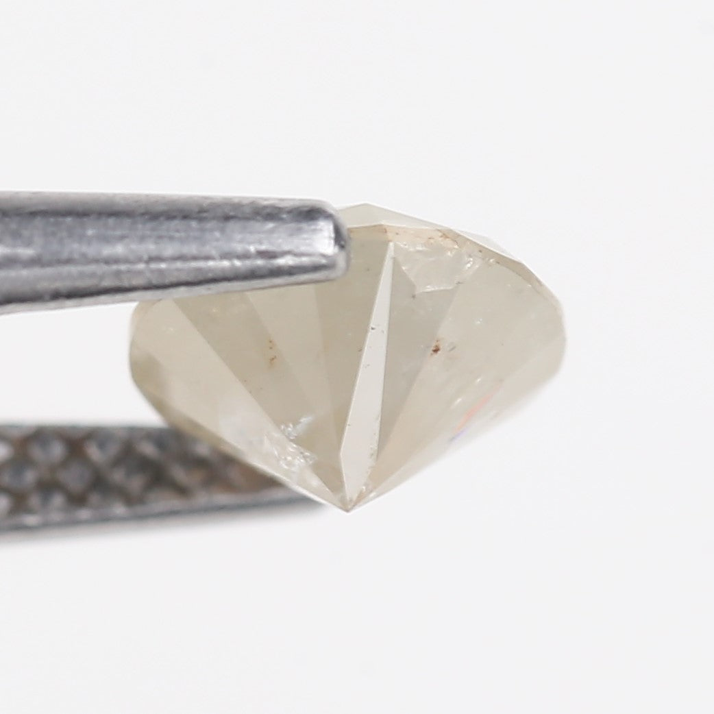 0.93 Carat Natural Round Cut Salt and Pepper Diamond 6.07 MM