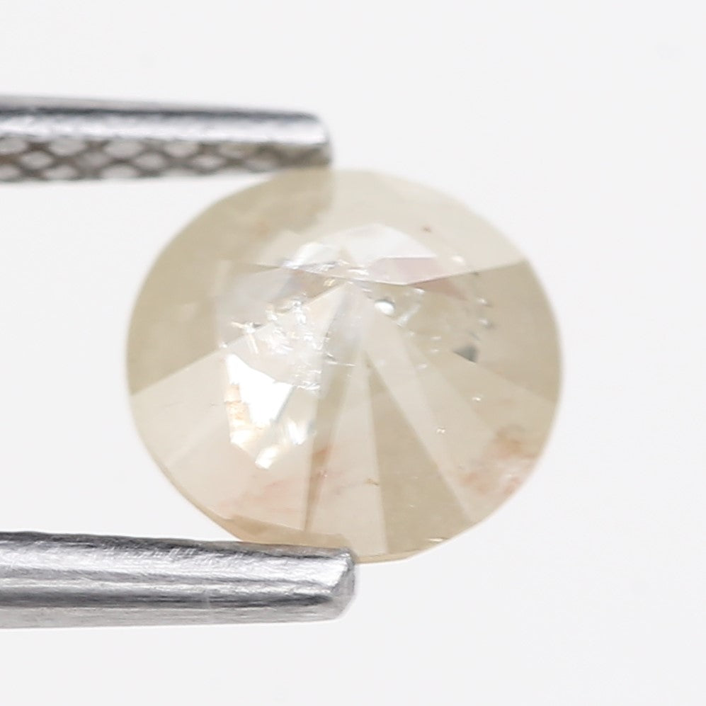 0.93 Carat Natural Round Cut Salt and Pepper Diamond 6.07 MM