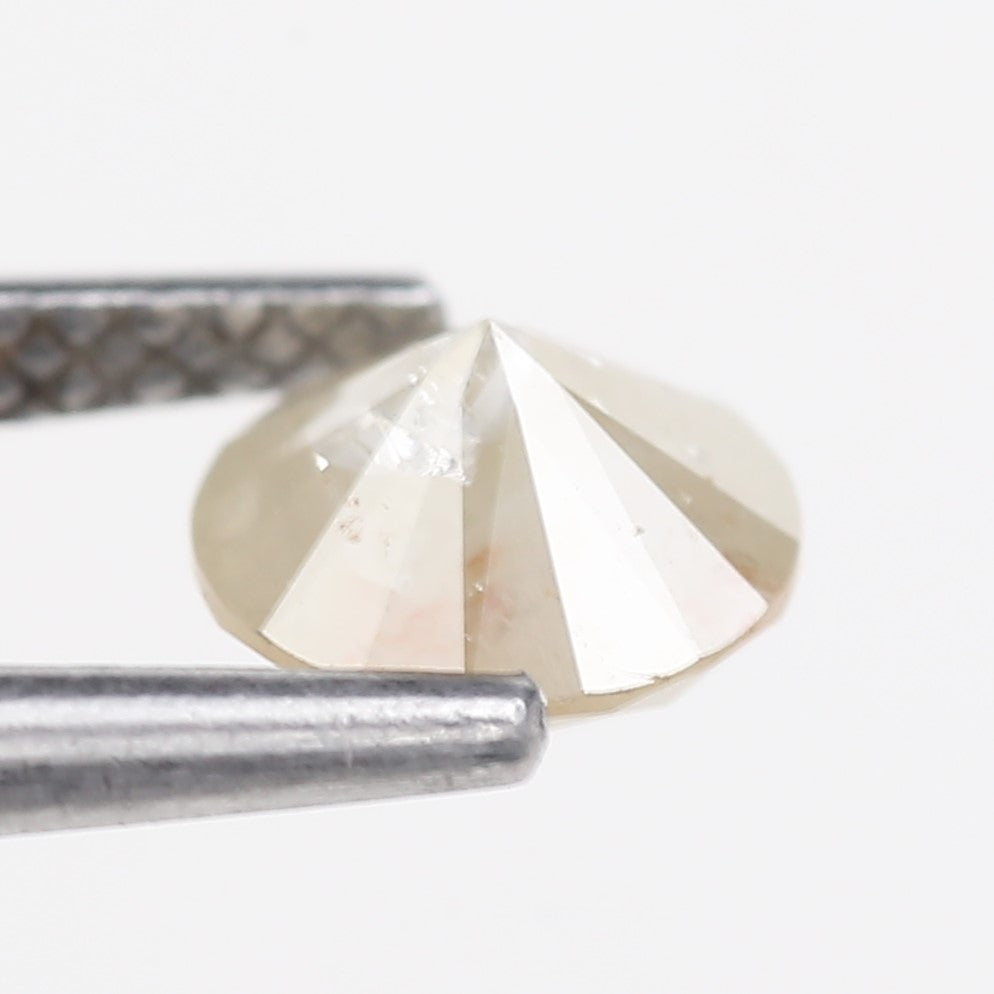 0.93 Carat Natural Round Cut Salt and Pepper Diamond 6.07 MM