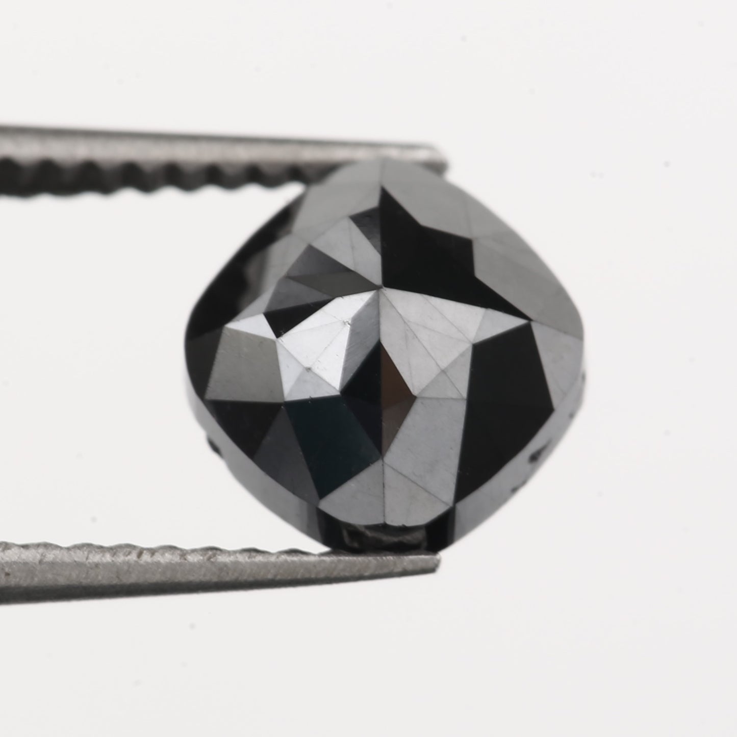 cushion rose cut black diamond