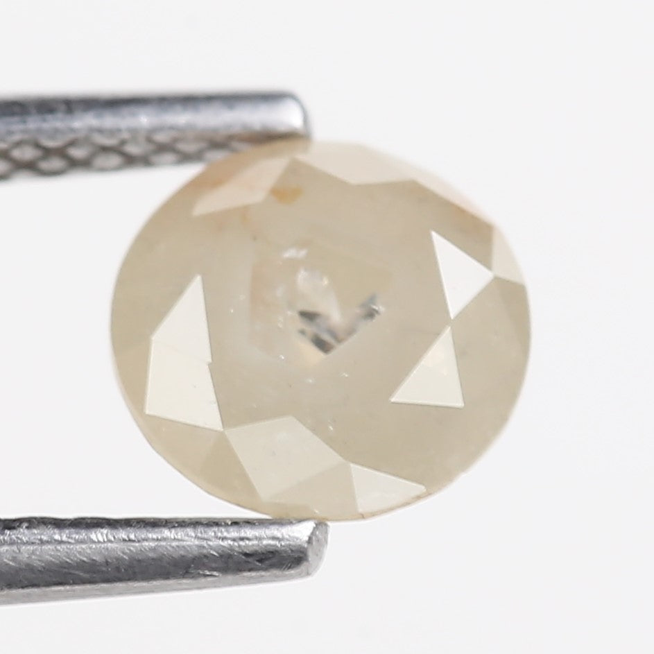 0.93 Carat Natural Round Cut Salt and Pepper Diamond 6.07 MM