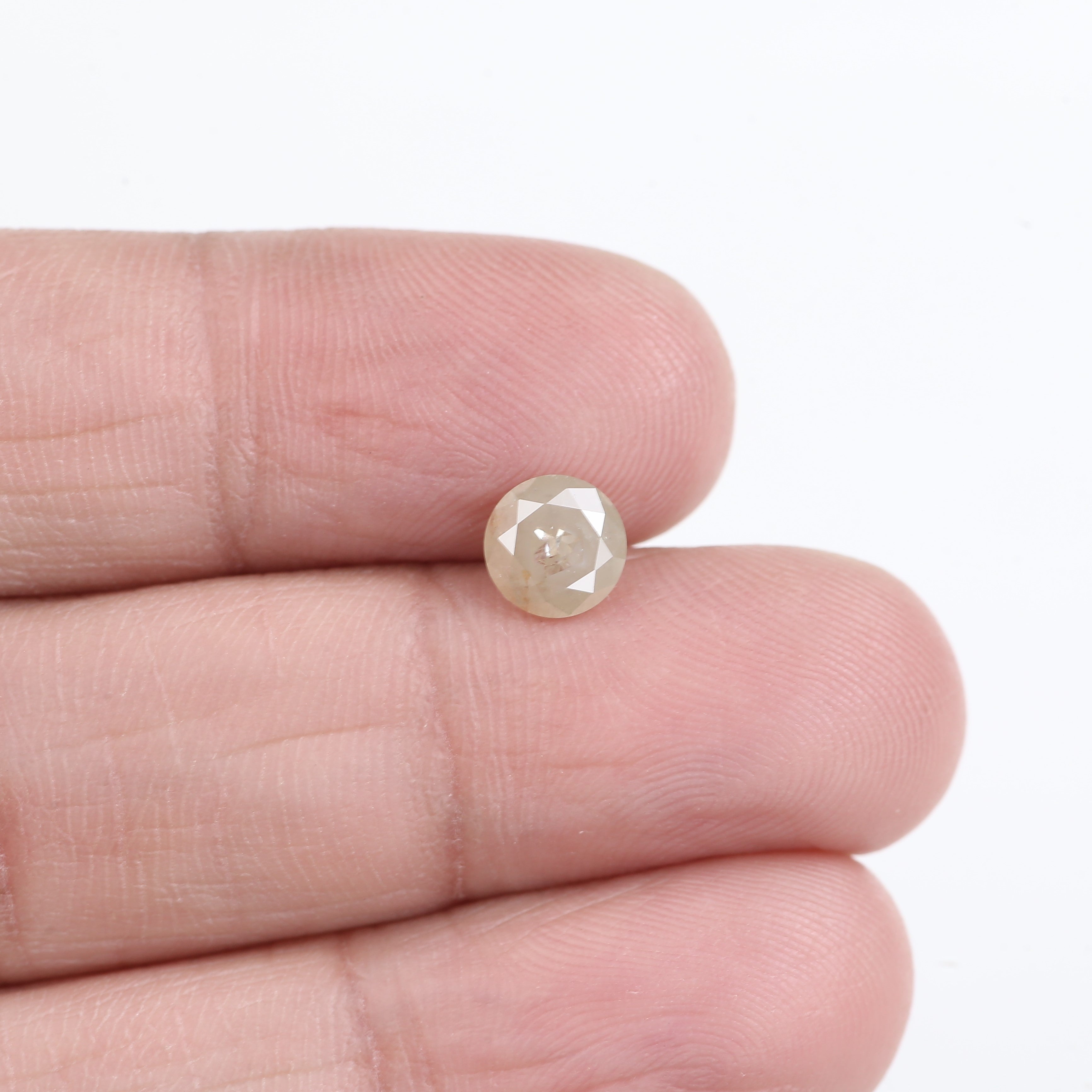 0.93 Carat Natural Round Cut Salt and Pepper Diamond 6.07 MM
