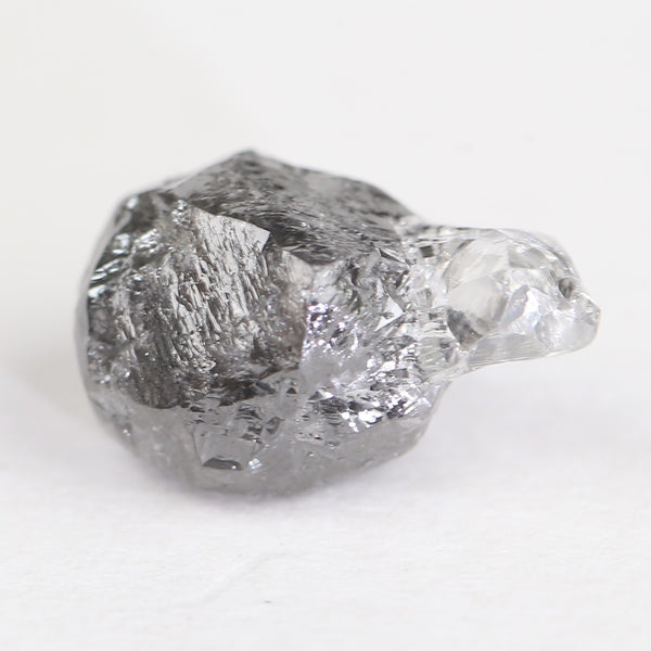 5.49 Carat Natural Rough Uncut Gray Translucent Raw Diamond 12 MM