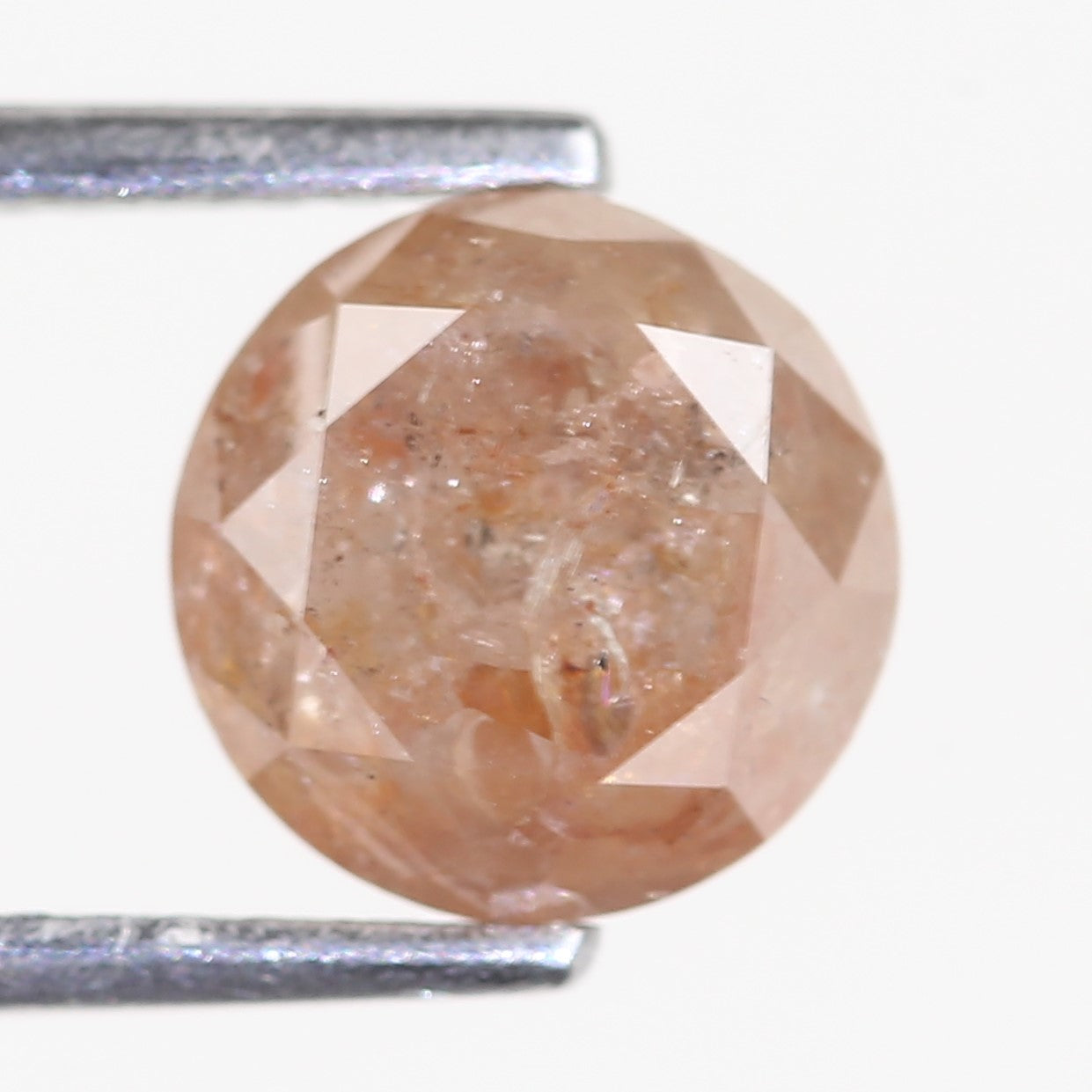 2.31 Carat Natural Orange Round Brilliant Diamond 7.46 MM