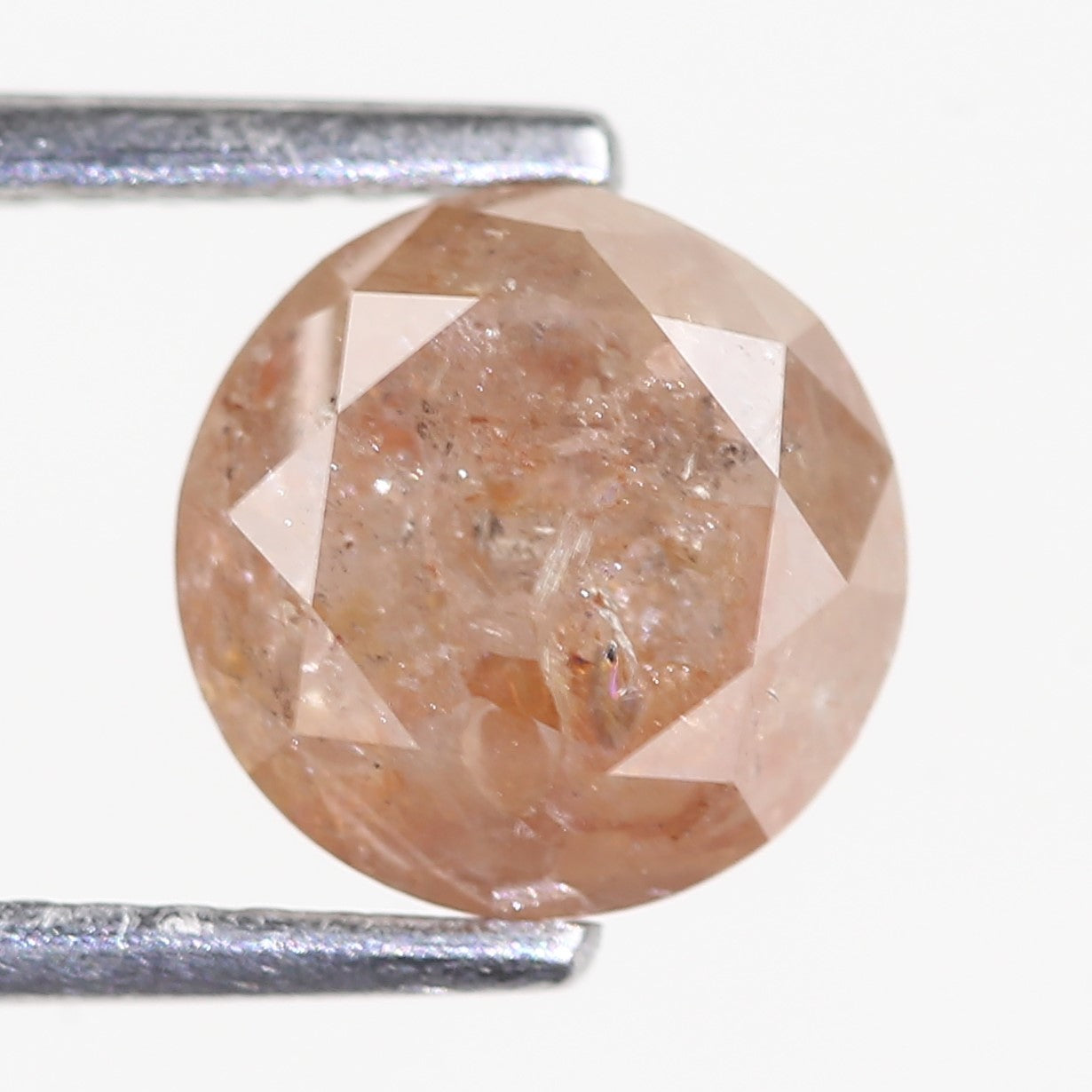 2.31 Carat Natural Orange Round Brilliant Diamond 7.46 MM