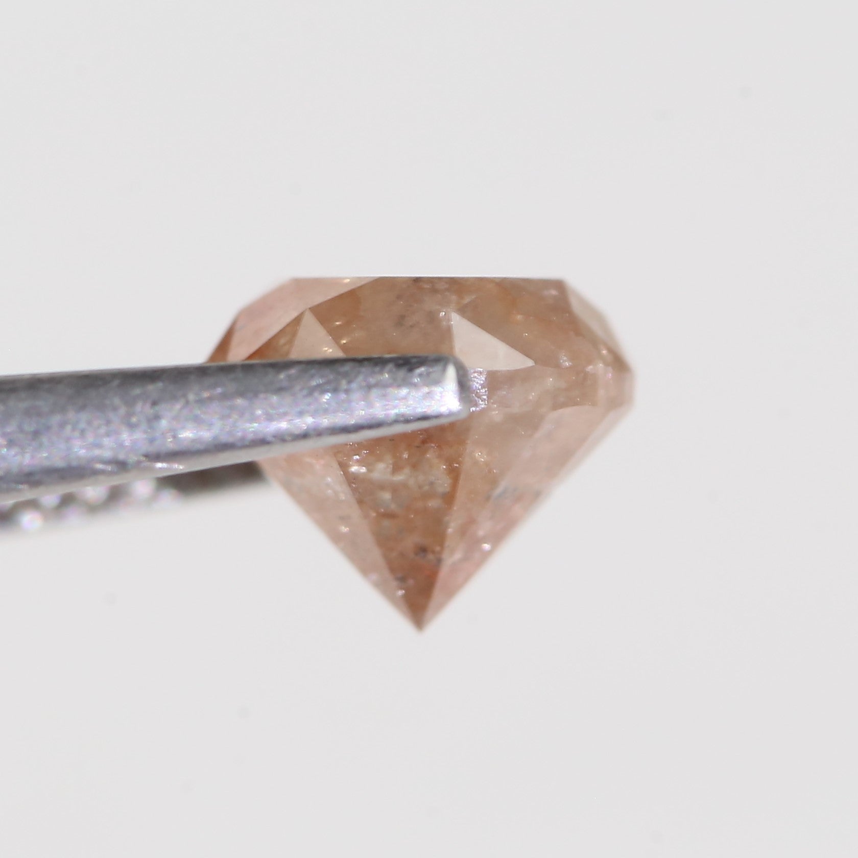 2.31 Carat Natural Orange Round Brilliant Diamond 7.46 MM