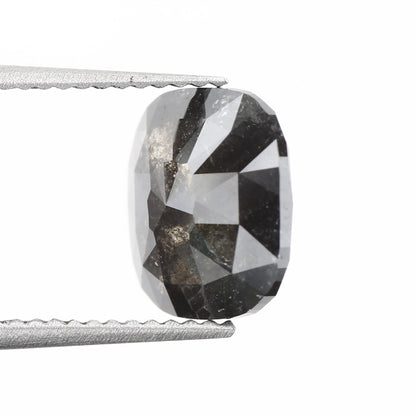 3 carat diamond cushion cut black