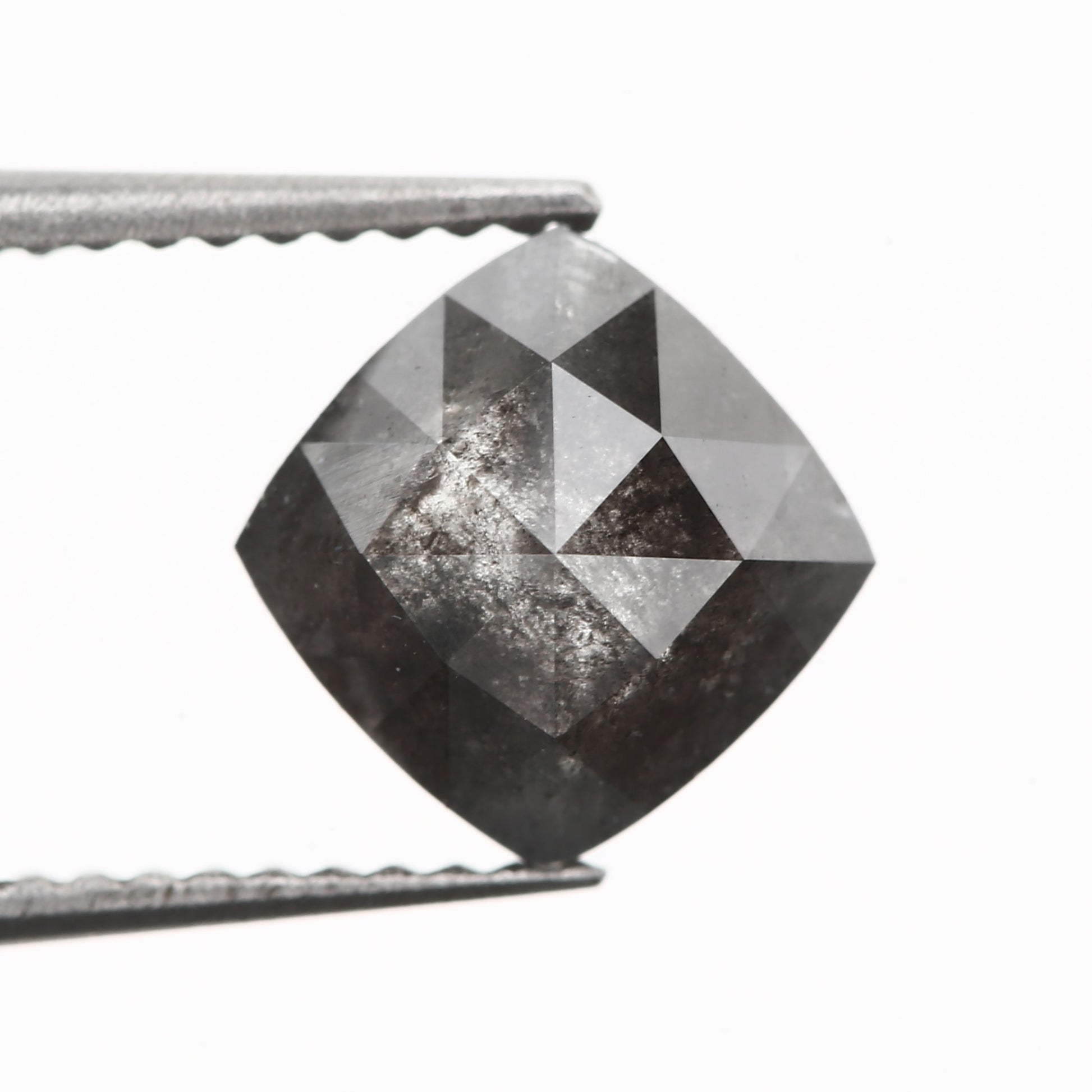 cushion cut diamond salt and pepper