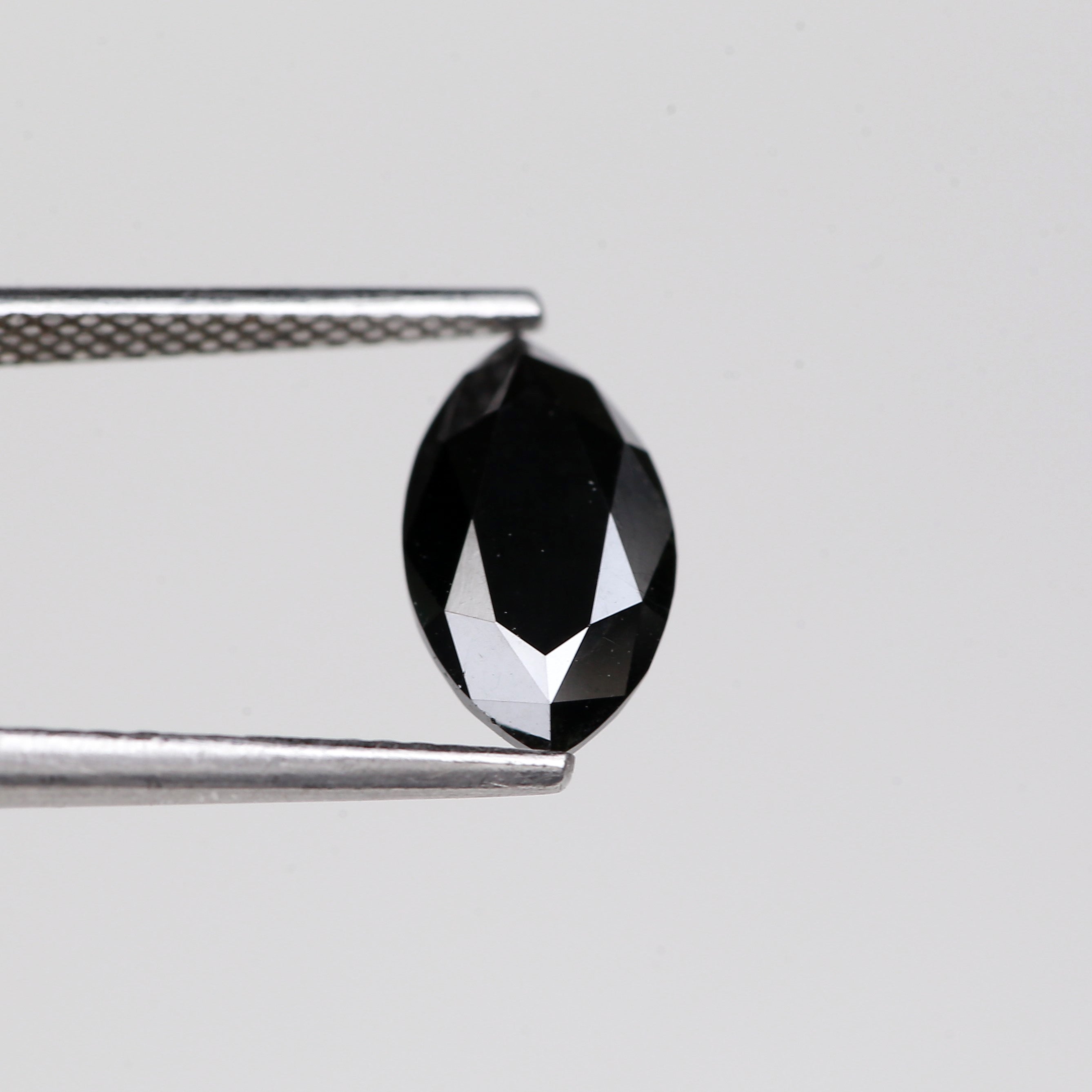 1.82 Carat Natural Marquise Brilliant Cut Black Diamond 10.89 MM