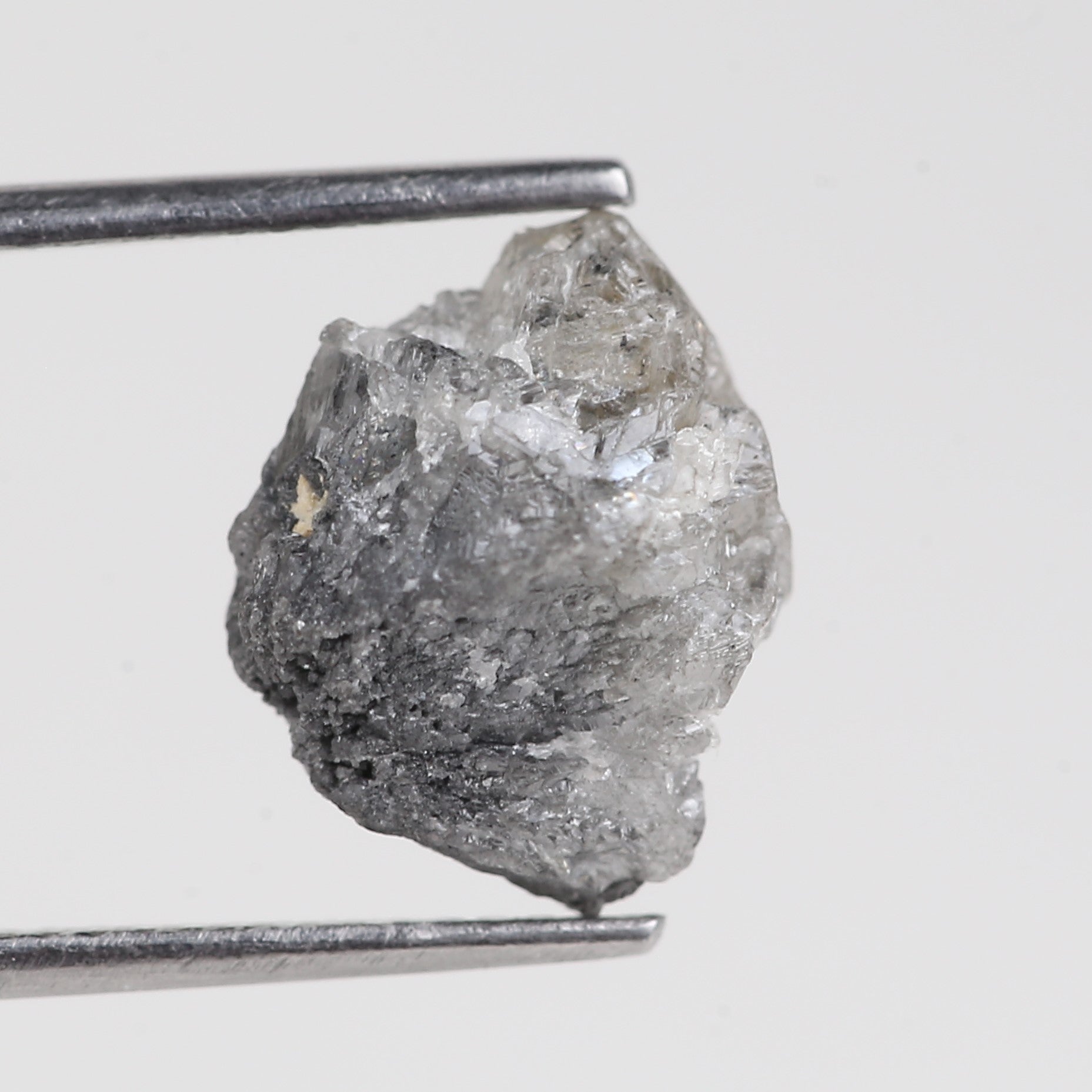 6.77 Carat Natural Rough Gray Diamond 11.99 MM