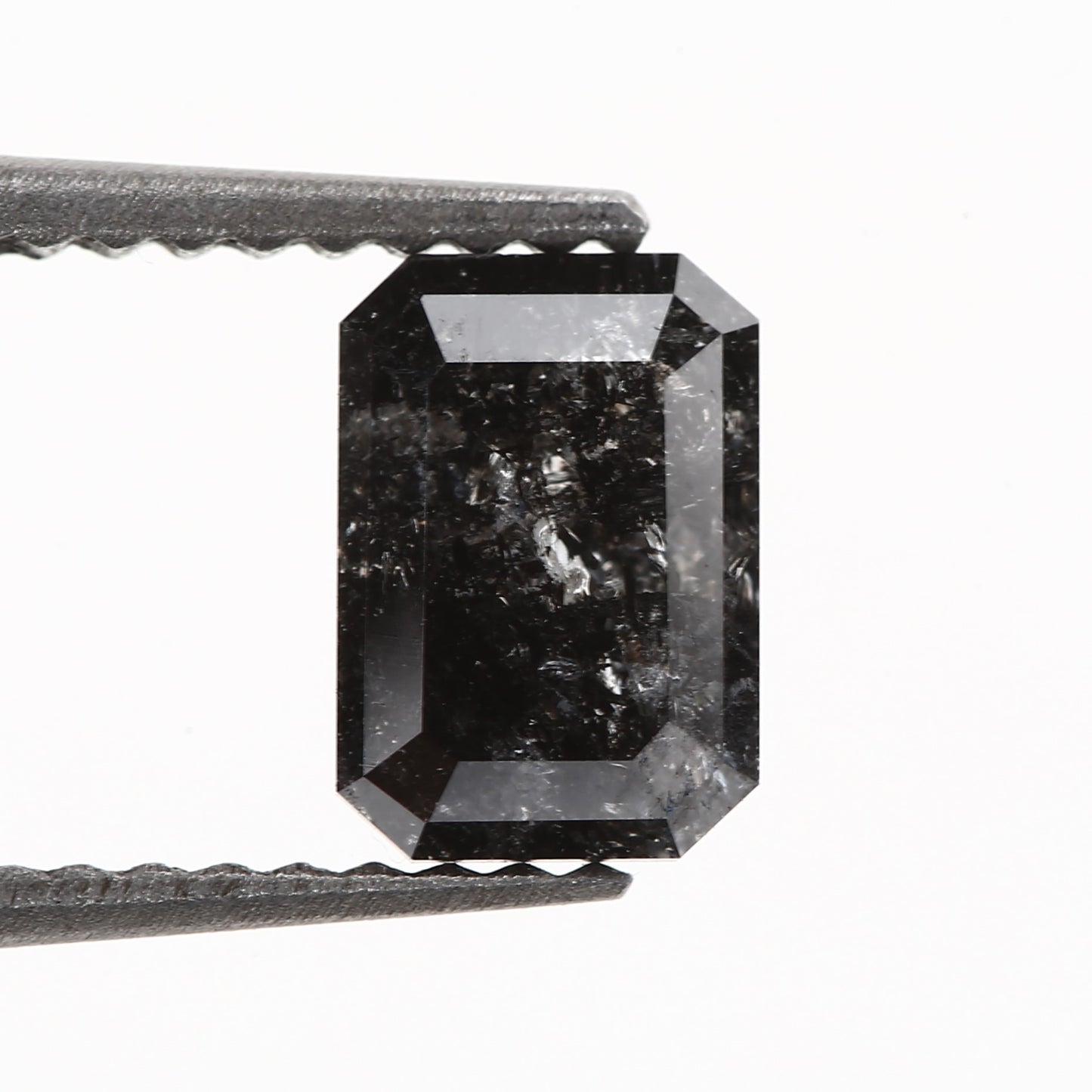 salt and pepper diamond black emerlad