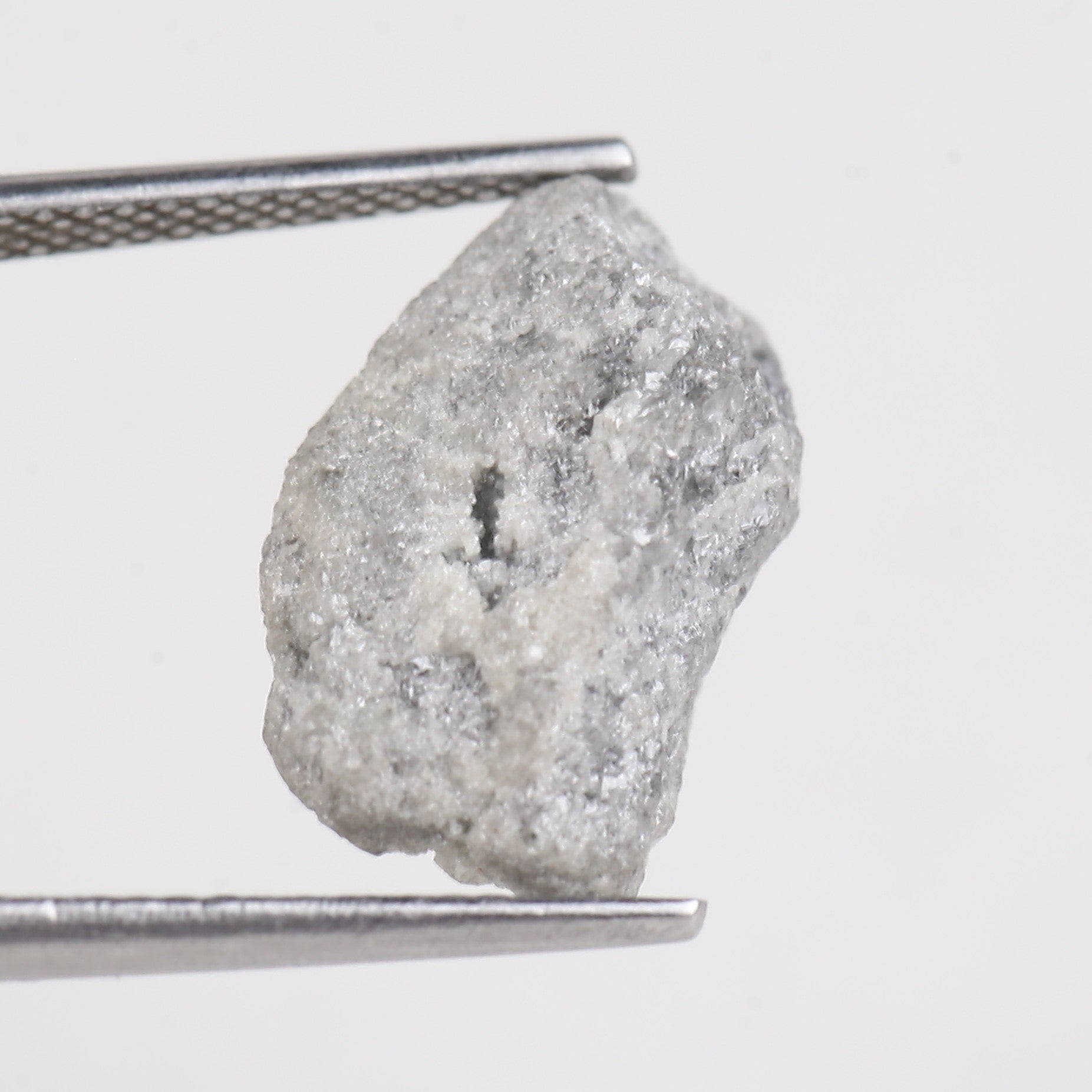 7.25 Carat Natural Raw Gray Diamond 14.72 MM