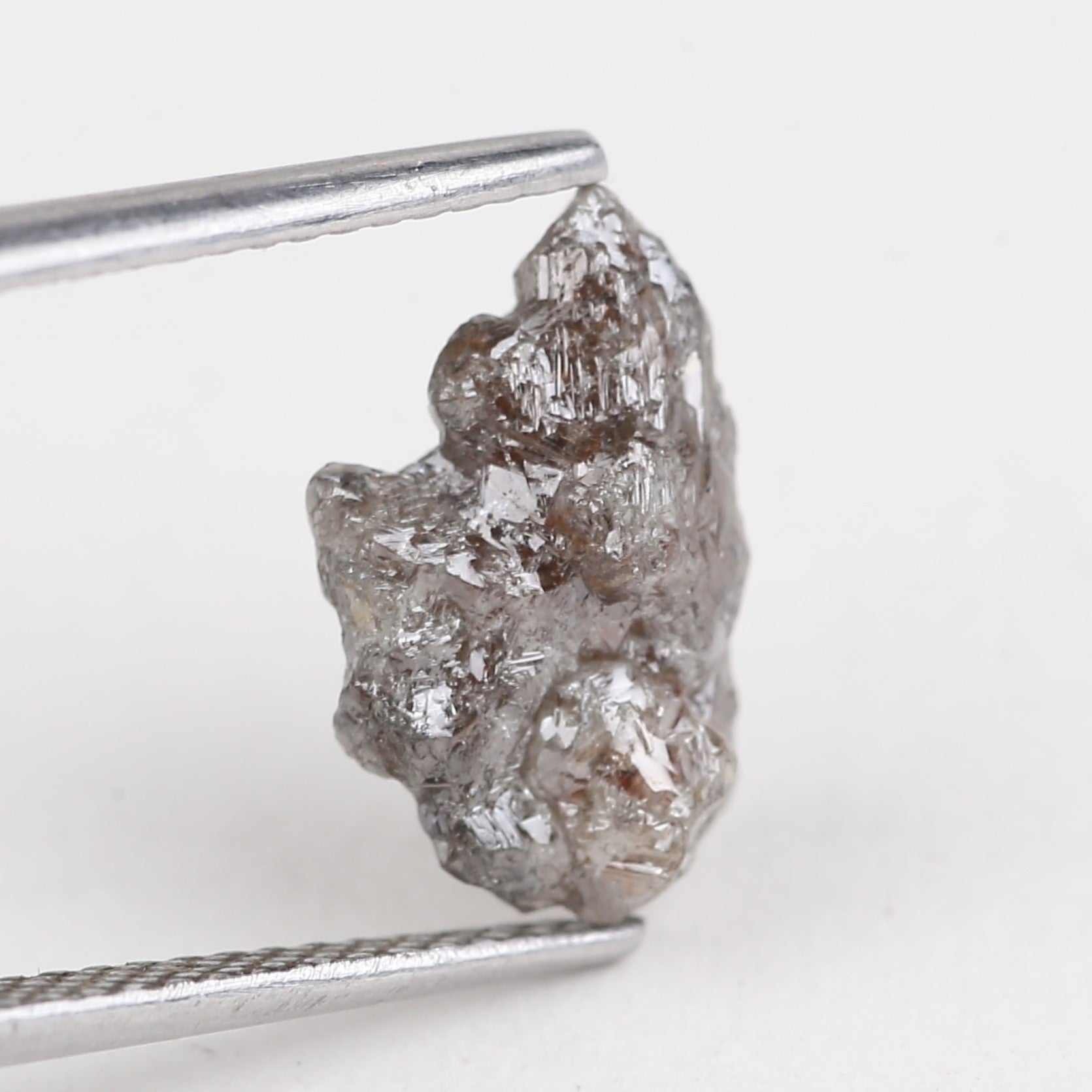 3.02 Carat Natural Uncut Raw Brown Diamond 12.25 MM
