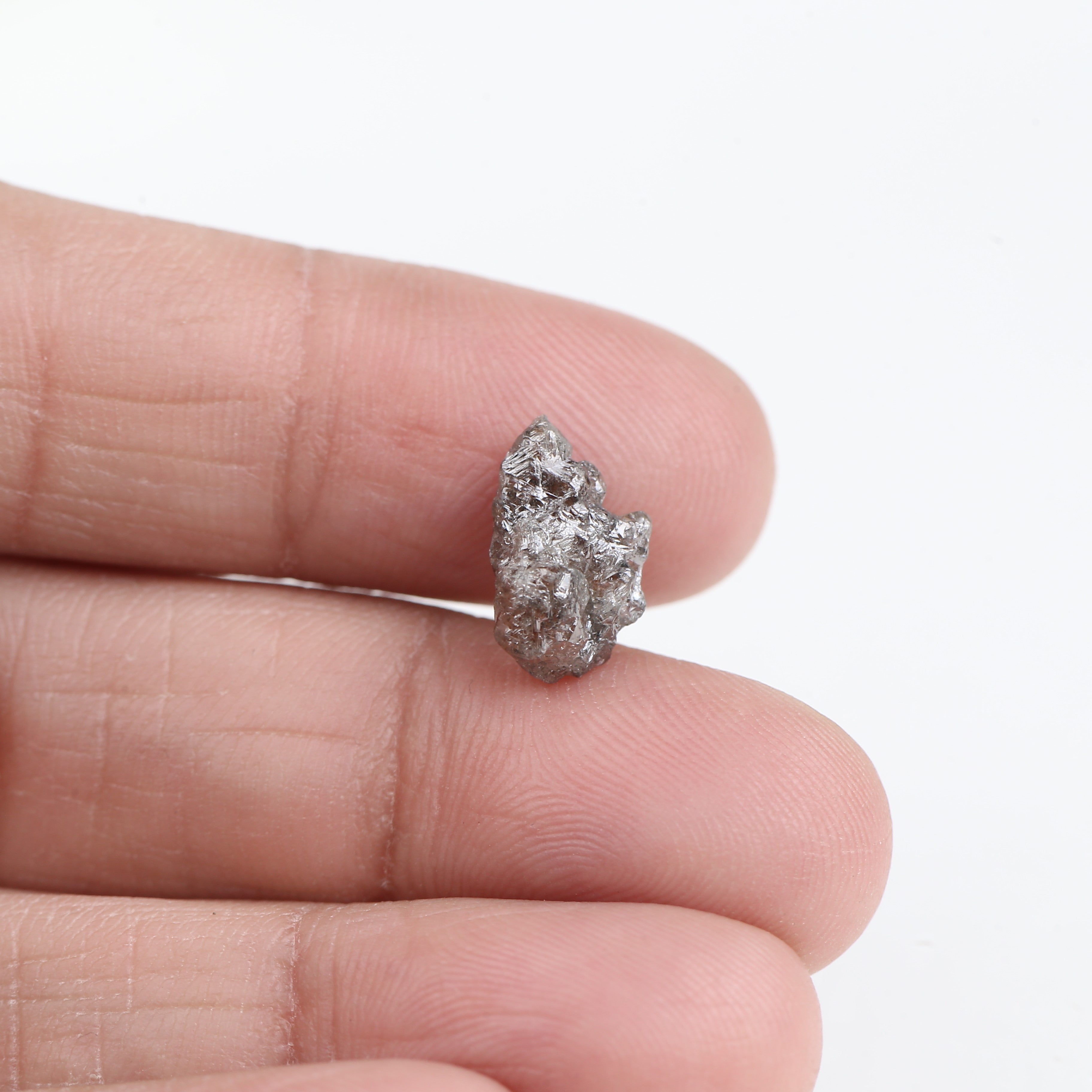 3.02 Carat Natural Uncut Raw Brown Diamond 12.25 MM