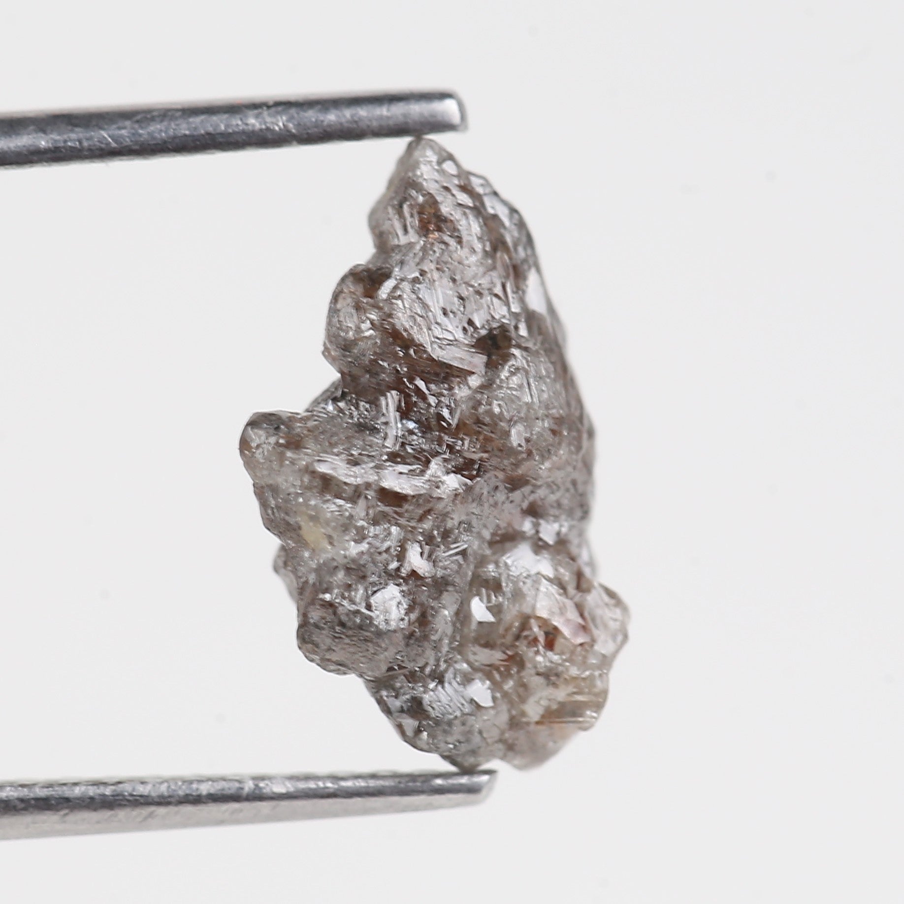 3.02 Carat Natural Uncut Raw Brown Diamond 12.25 MM