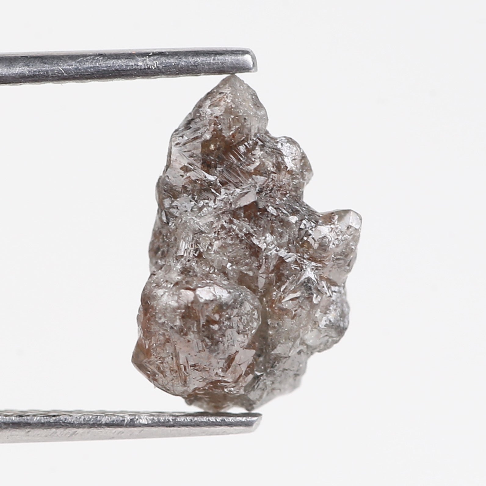 3.02 Carat Natural Uncut Raw Brown Diamond 12.25 MM