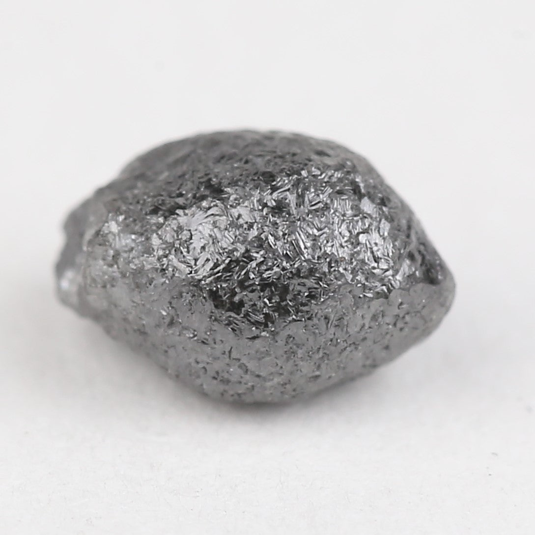 1.97 Carat Natural Rough Uncut Raw Black Diamond 7.92 MM
