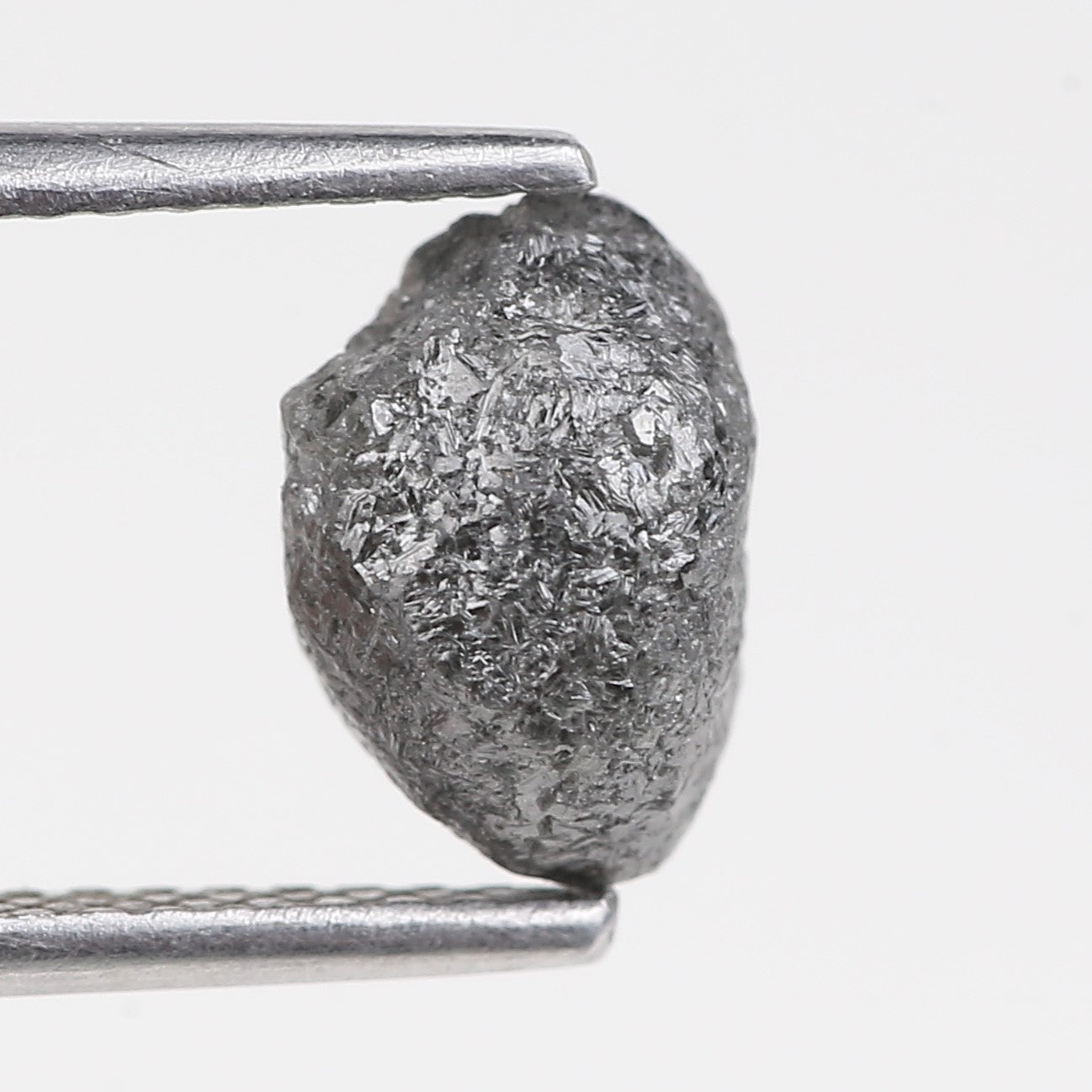 1.97 Carat Natural Rough Uncut Raw Black Diamond 7.92 MM