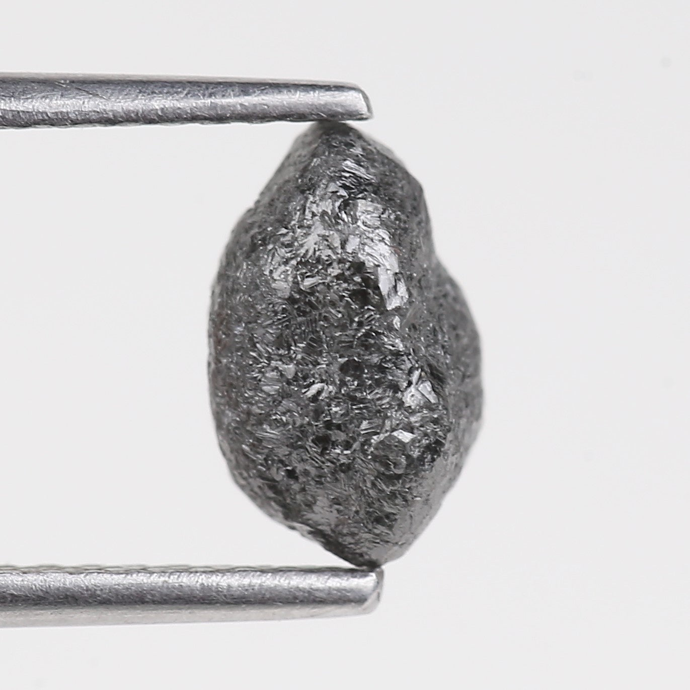1.97 Carat Natural Rough Uncut Raw Black Diamond 7.92 MM