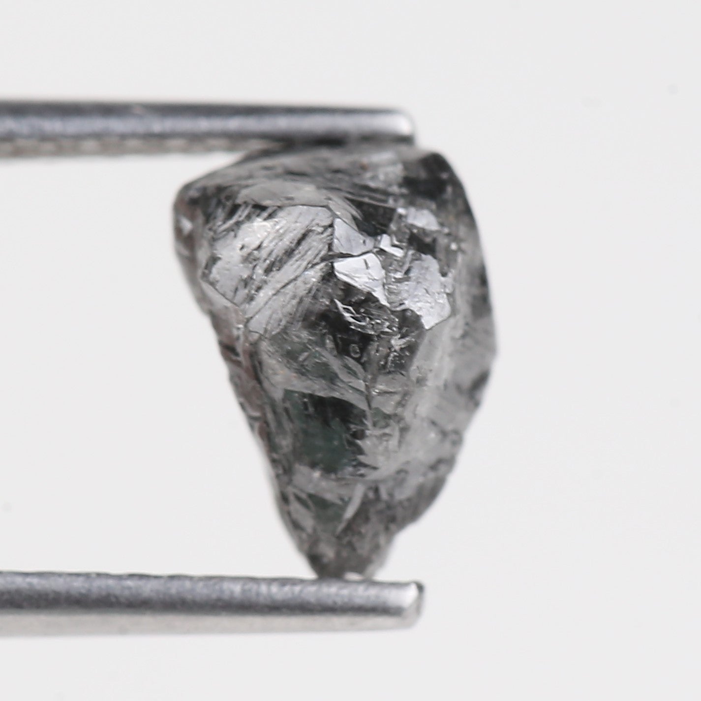 2.45 Carat Natural Rough Black Diamond 8.57 MM