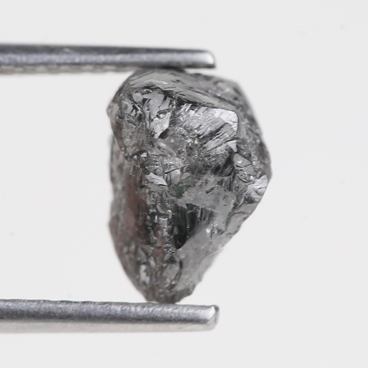 2.45 Carat Natural Rough Black Diamond 8.57 MM