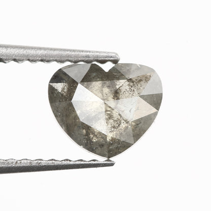 salt and pepper diamond heart