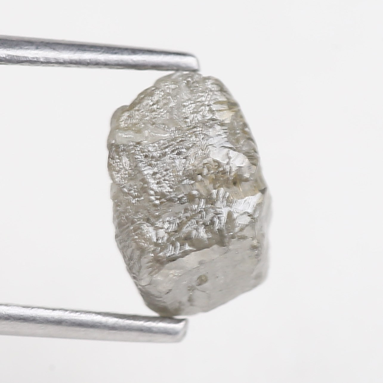2.50 Carat Natural Rough Gray Diamond 8.45 MM