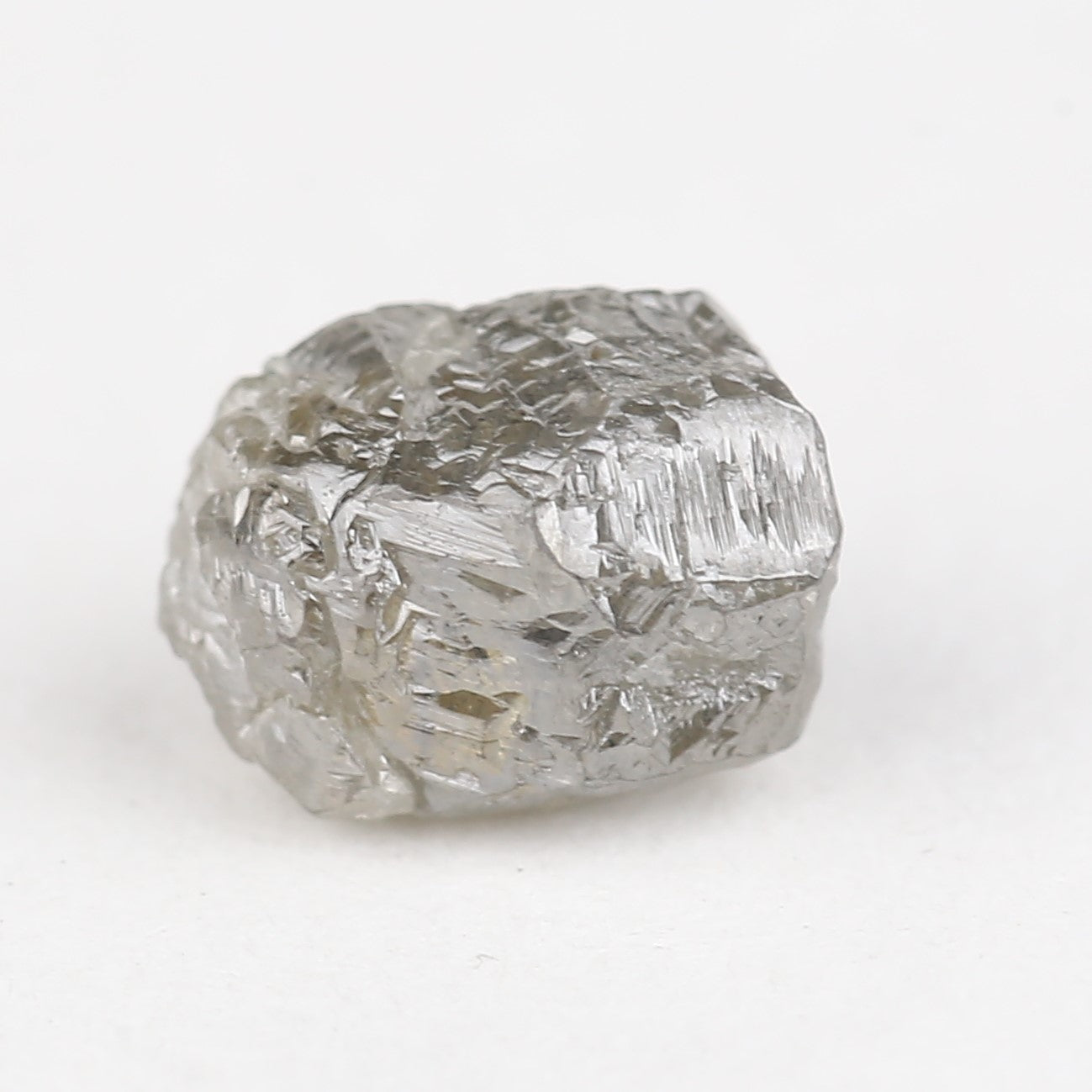 2.50 Carat Natural Rough Gray Diamond 8.45 MM