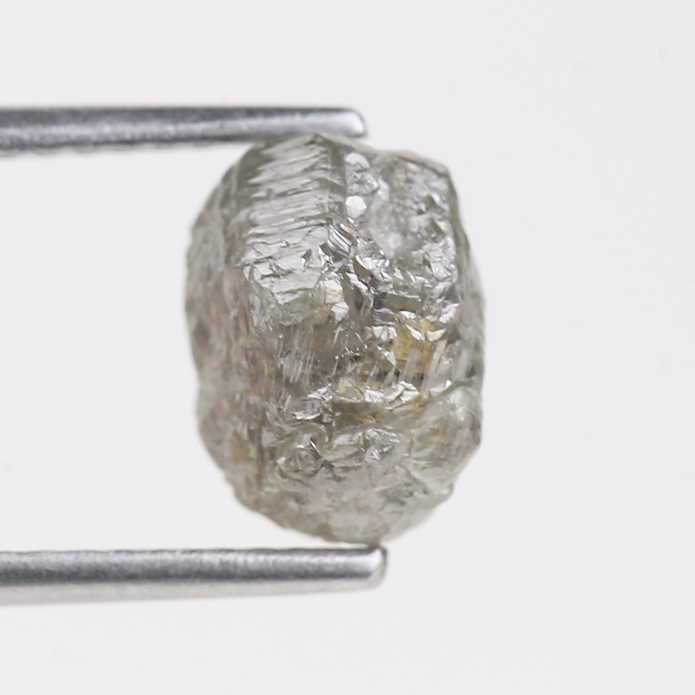 2.50 Carat Natural Rough Gray Diamond 8.45 MM