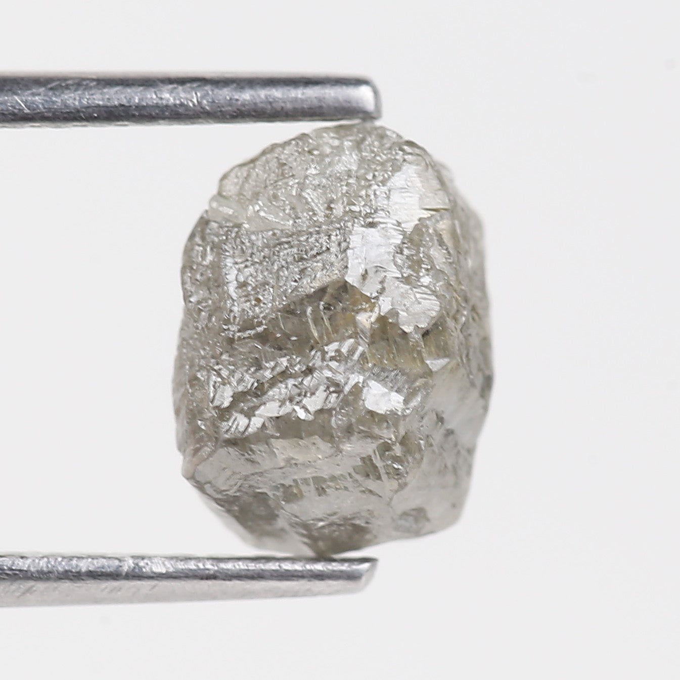 2.50 Carat Natural Rough Gray Diamond 8.45 MM