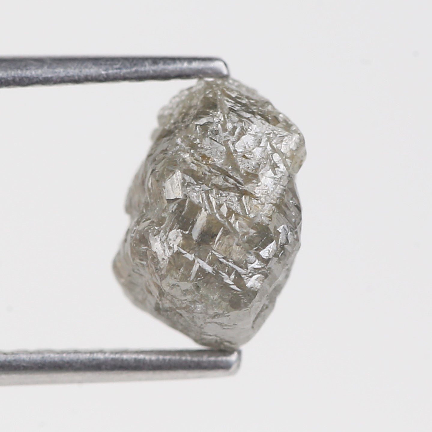 2.50 Carat Natural Rough Gray Diamond 8.45 MM