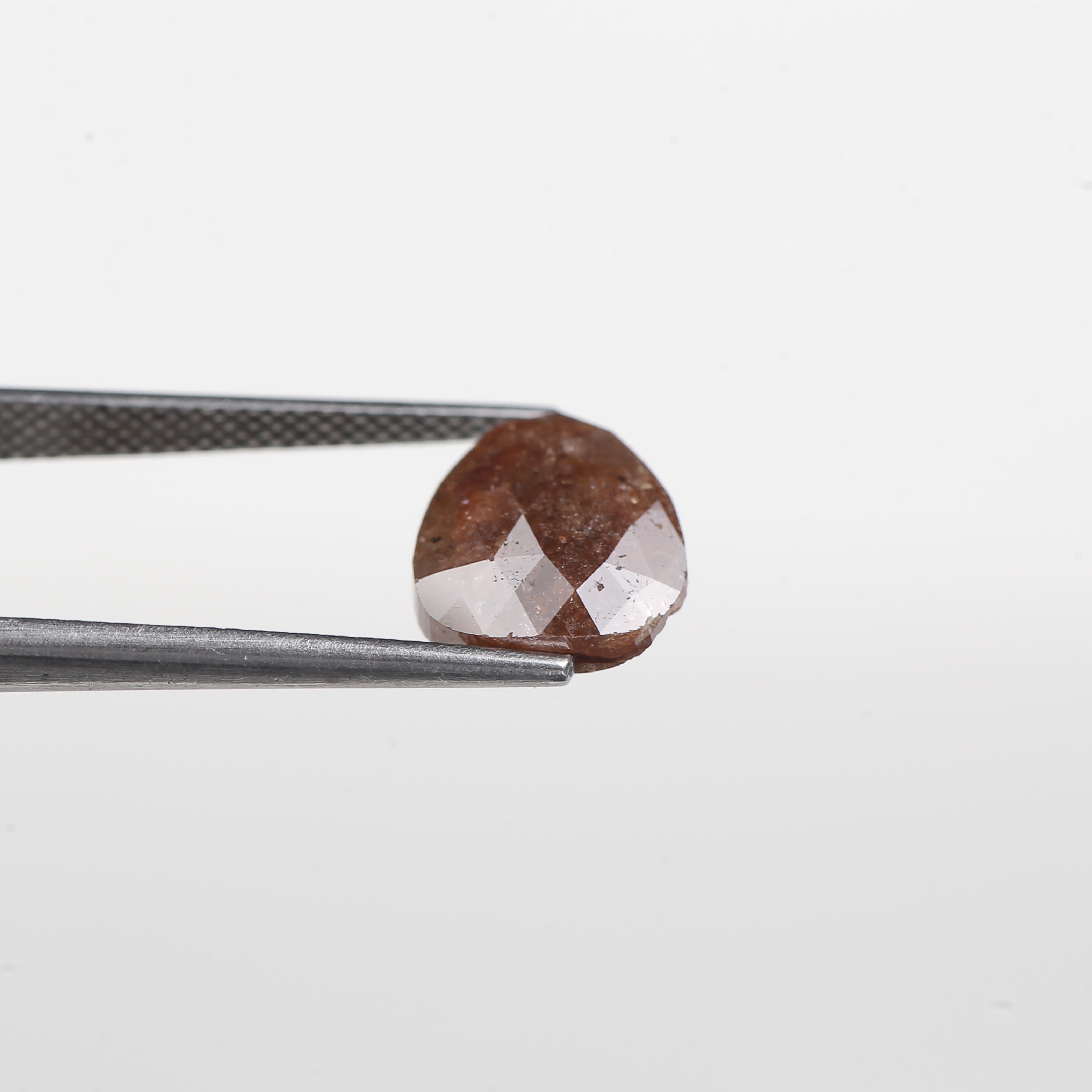 Natural 3 ct Pear Cut Diamond Salt And Pepper Checker