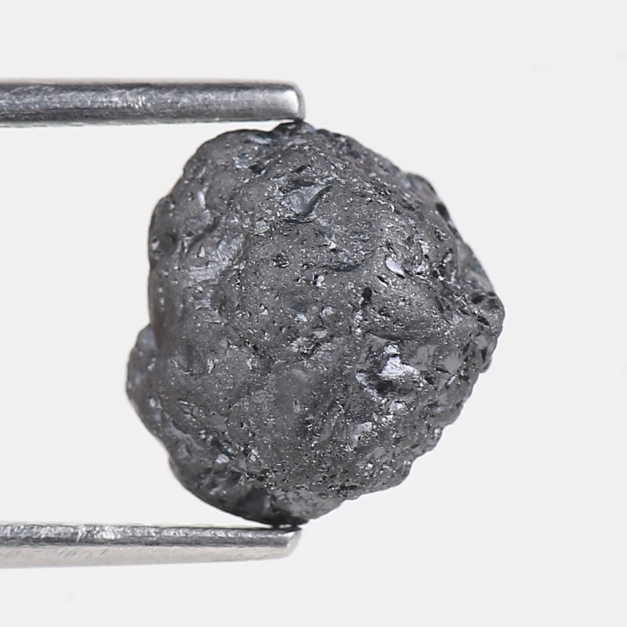 2.98 Carat Natural Black Rough Diamond 8.61 MM