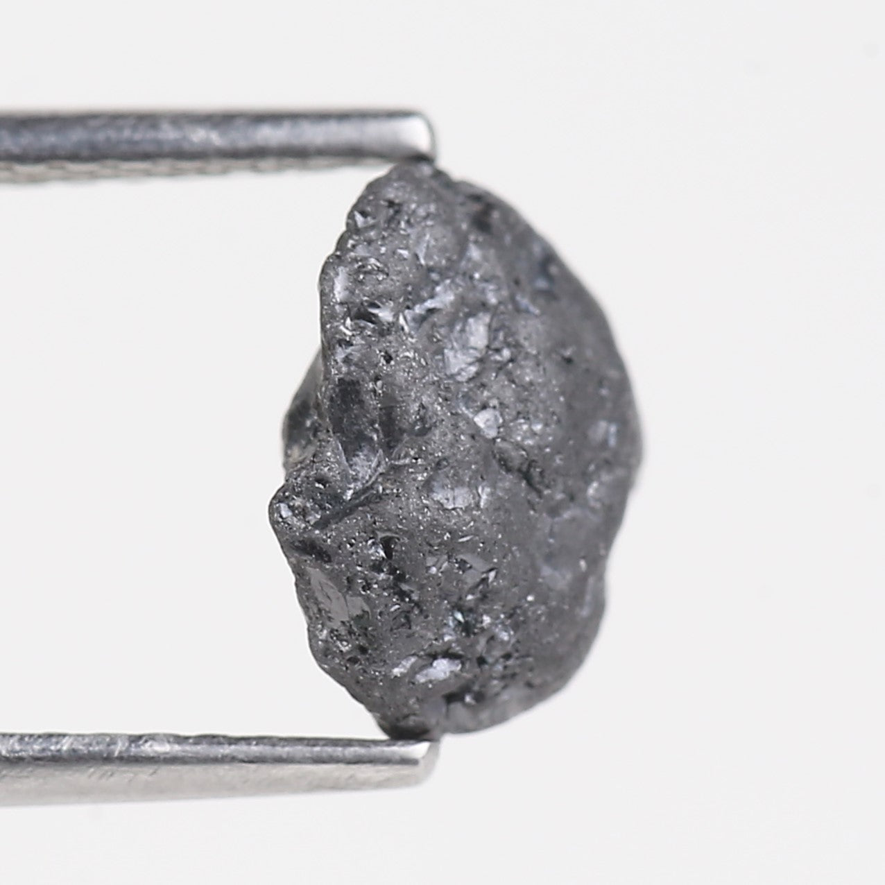 2.98 Carat Natural Black Rough Diamond 8.61 MM
