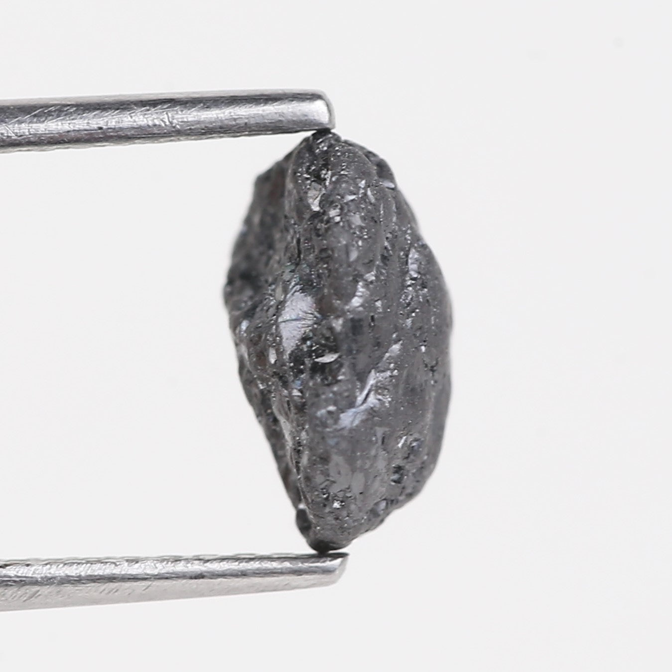 2.98 Carat Natural Black Rough Diamond 8.61 MM
