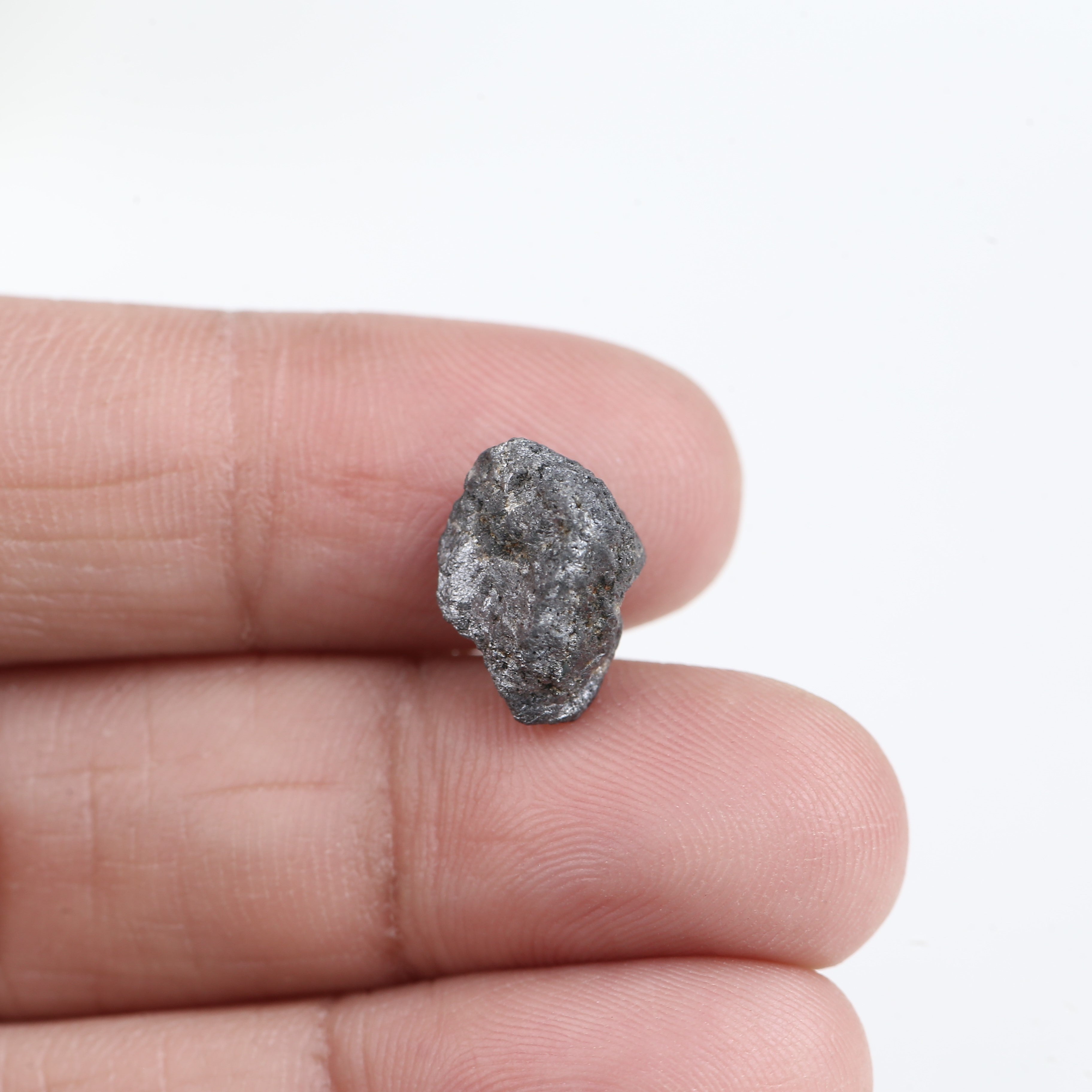 5.39 Carat Natural Gray Rough Diamond 11.43 MM