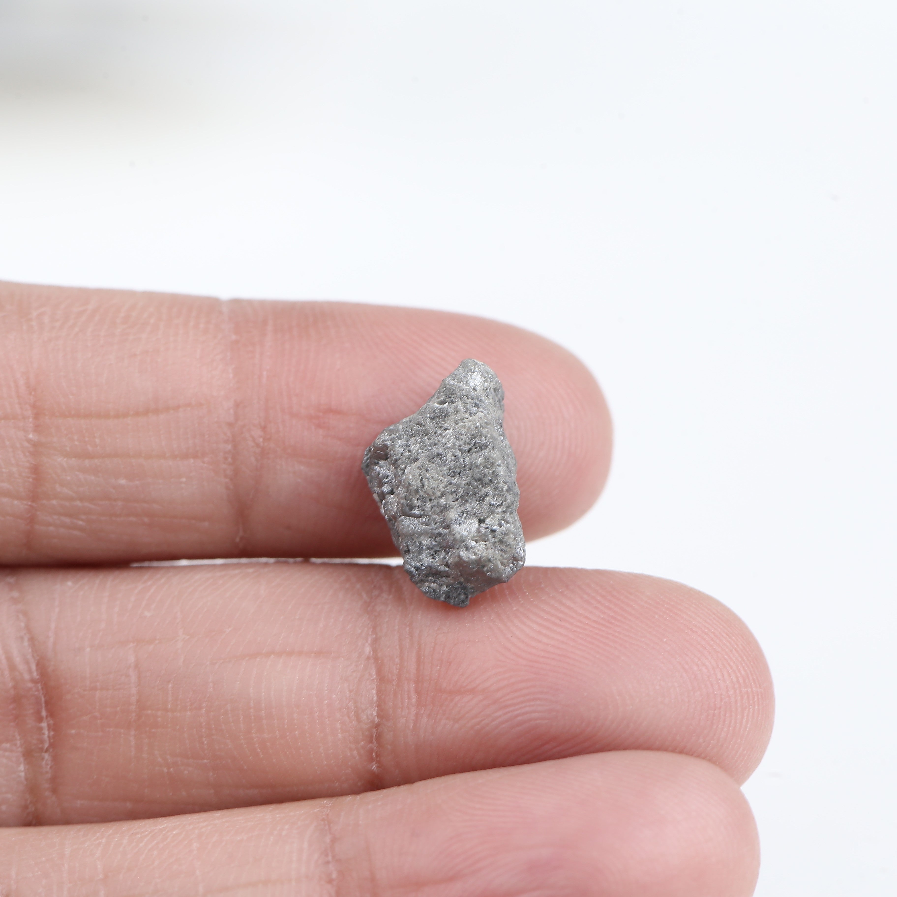 5.11 Carat Natural Rough Gray Diamond 11.30 MM