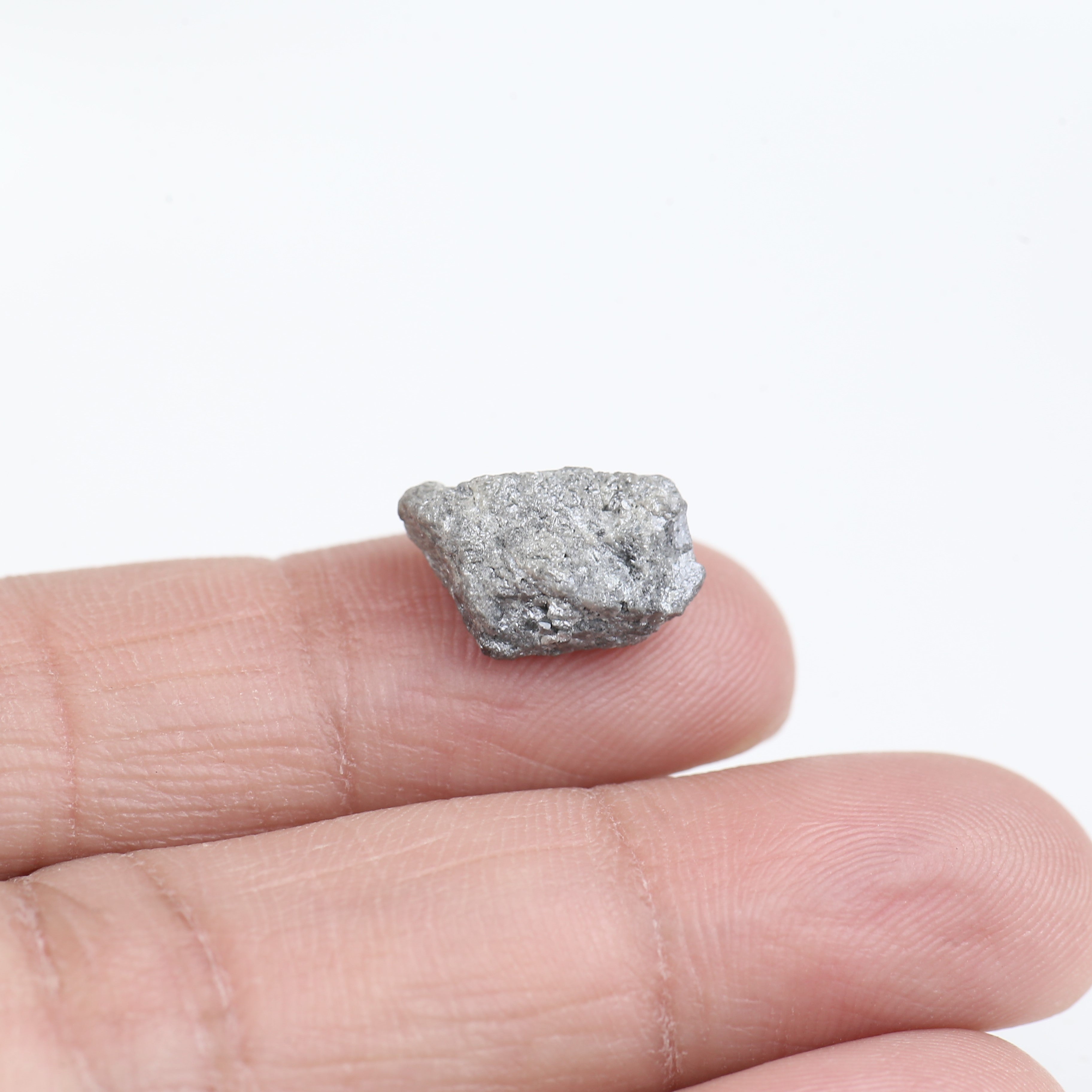 5.11 Carat Natural Rough Gray Diamond 11.30 MM