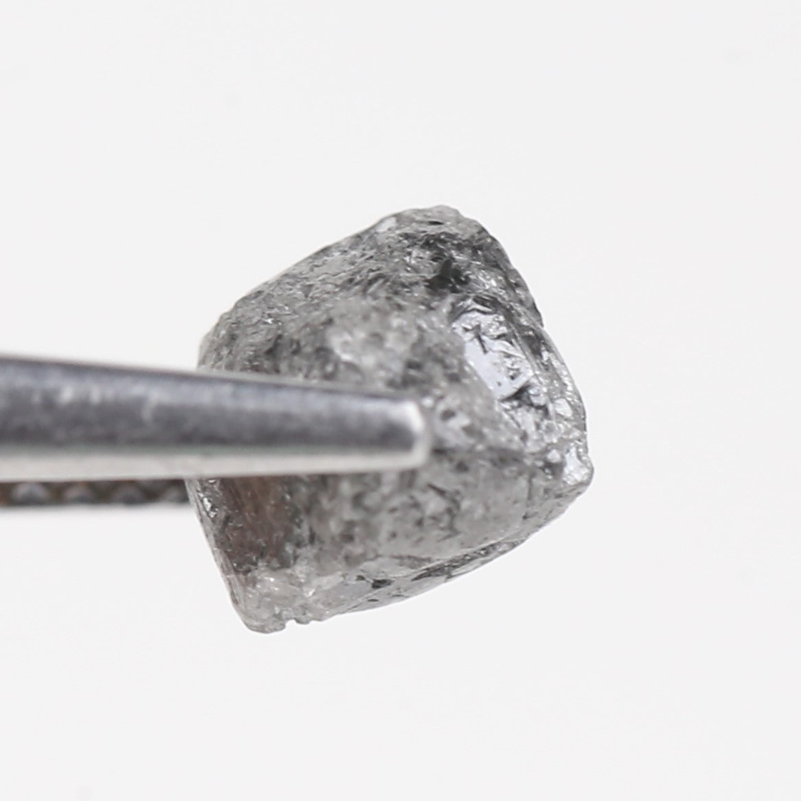 2.13 Carat Natural Rough Gray Diamond 6.7 MM